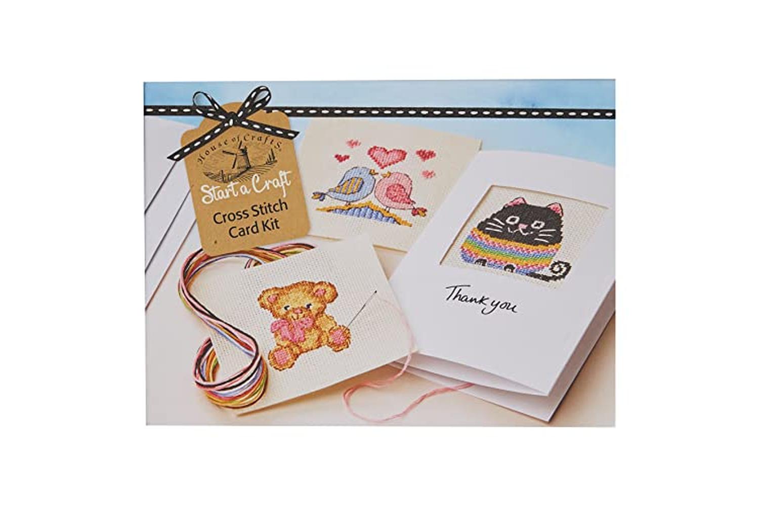 House Of Crafts Sc060 - Cross Stitch Card Kit-2