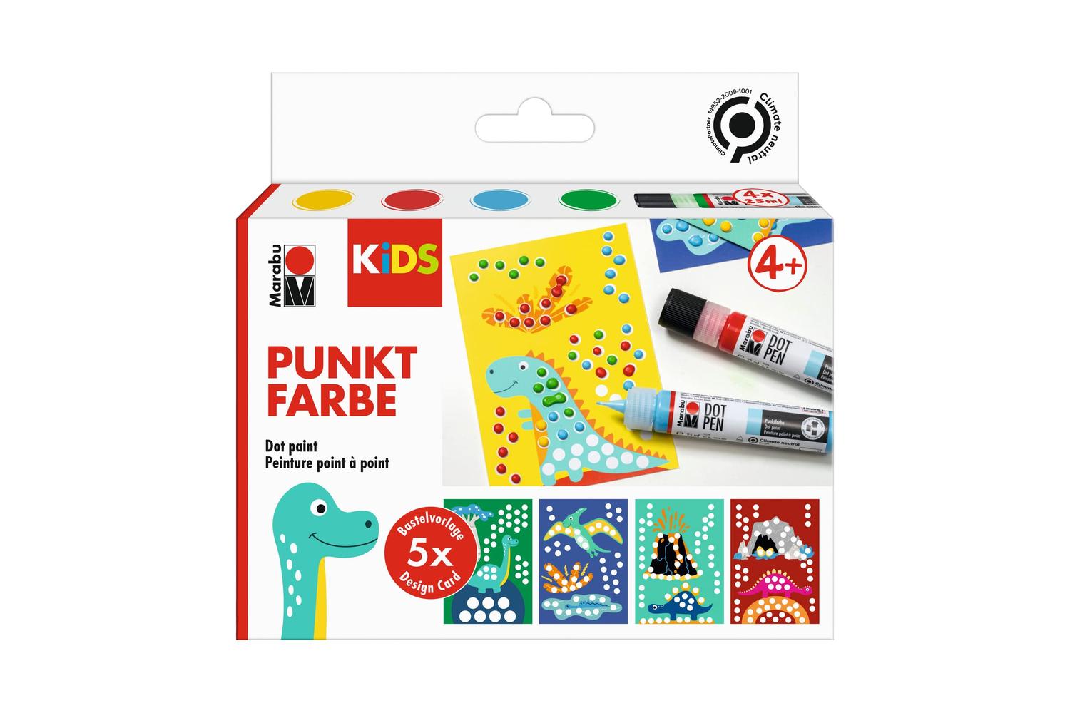 Marabu Mr0311000000101 - Kids Dot Pen Set - Dino