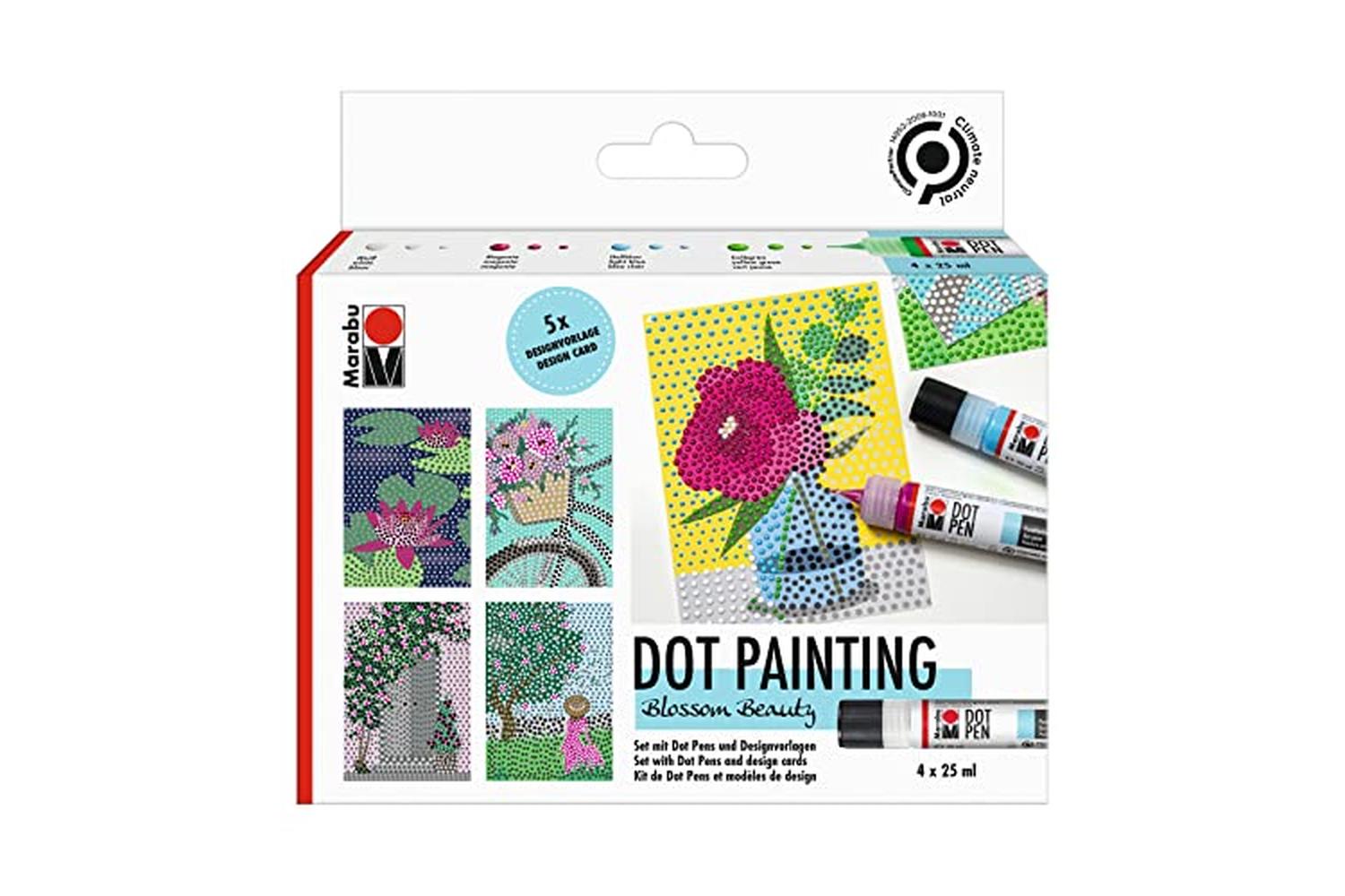 Marabu Mr1801000000081 - Marabu Dot Pen Set - Blossom Beauty-2