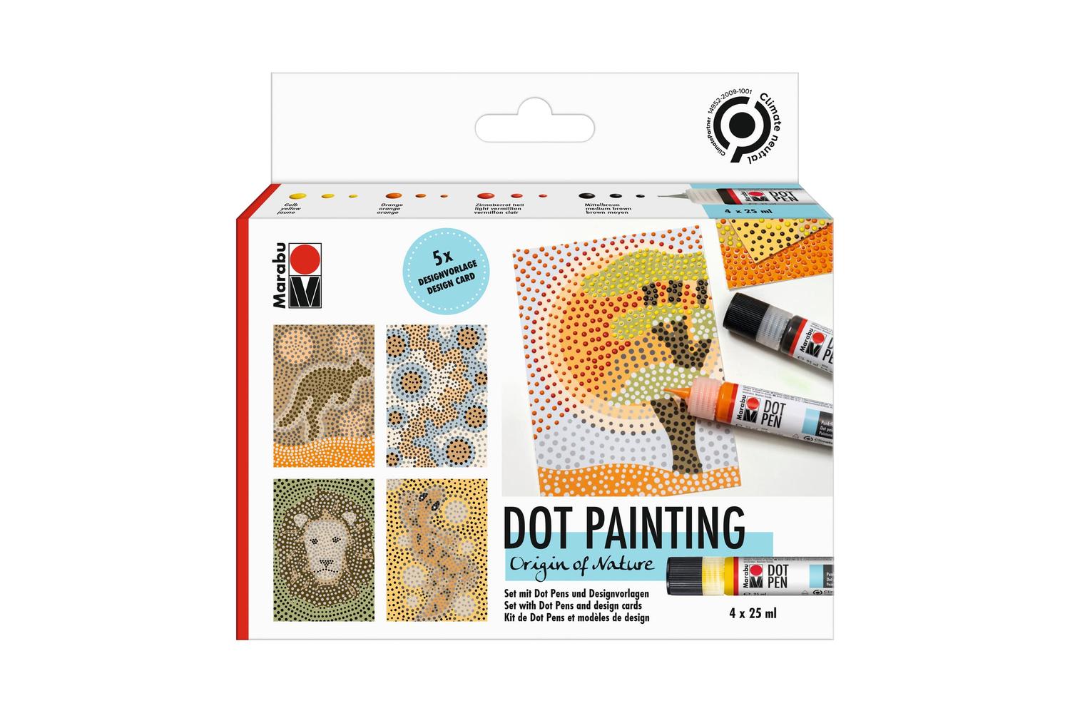 Marabu Mr1801000000080 - Marabu Dot Pen Set - Origin Of Natu
