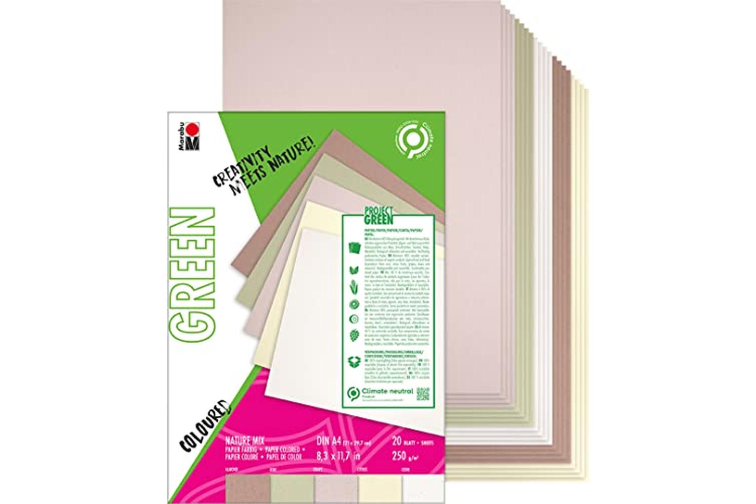 Marabu Mr1612000000600 - Marabu Green Nature Mix A4 Fsc 20$-2