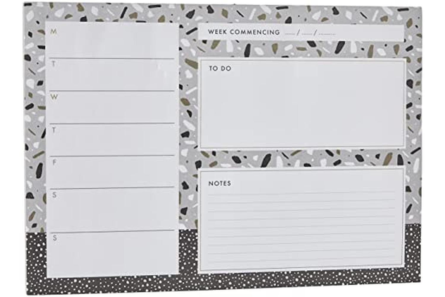 Noteworthy Not 101128 - A4 Desk Pad - Metallic Mono-2