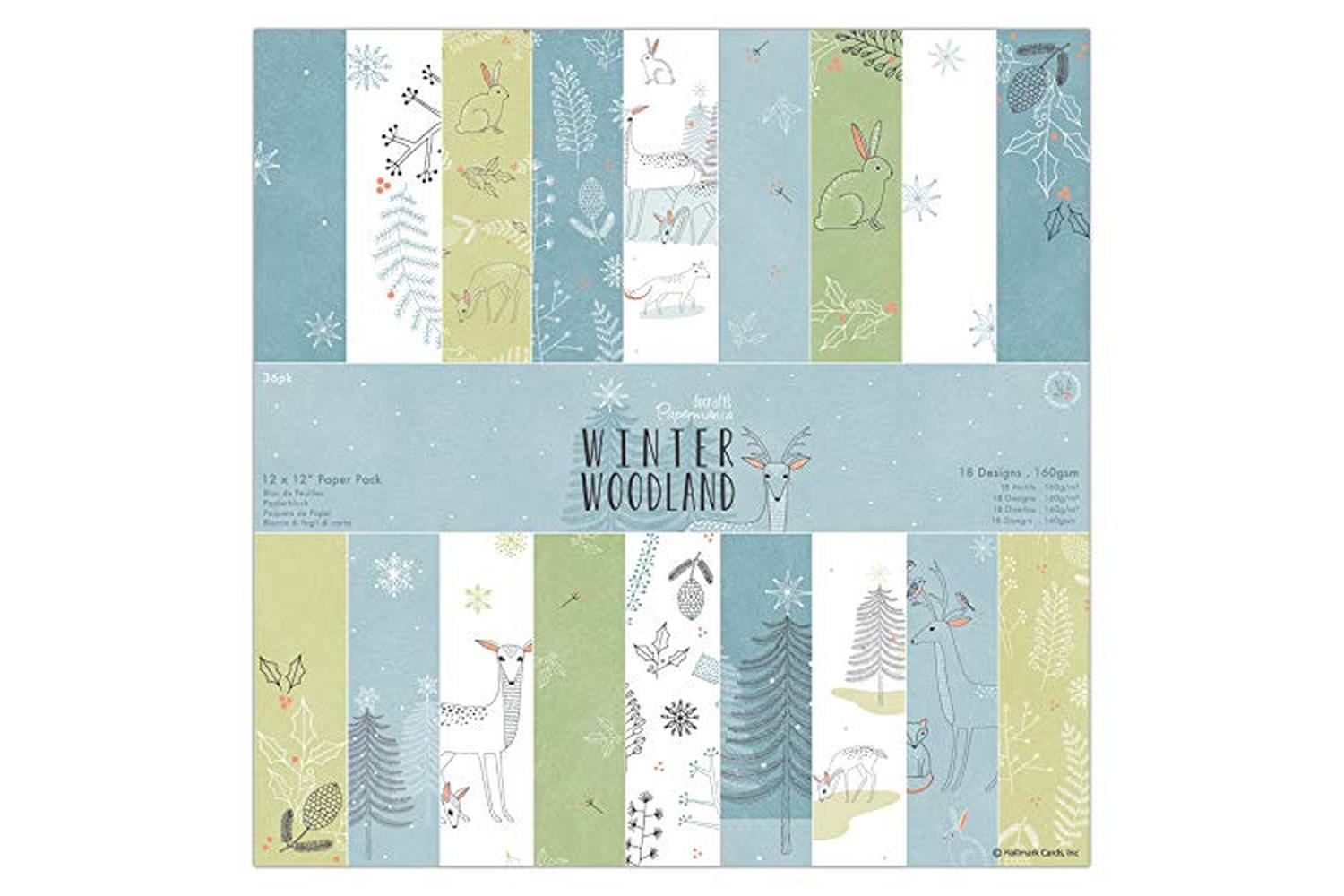 Papermania Pma 160964 - 12 X 12" Paper Pack (36pk) - Winter-2