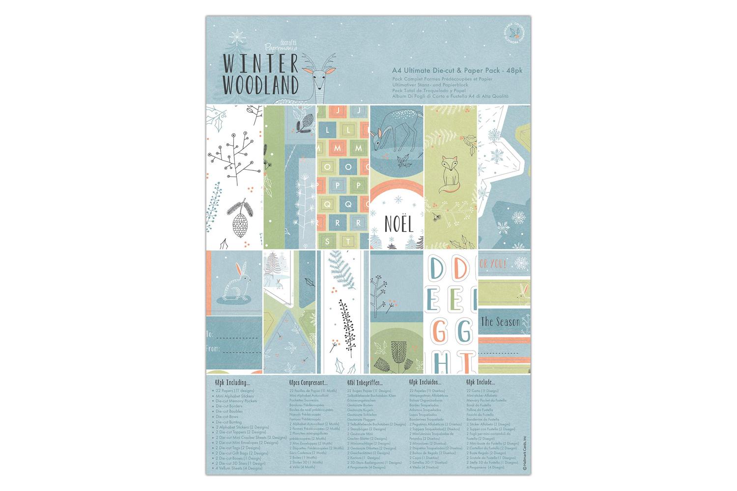 Papermania Pma 160966 - A4 Ultimate Die-cut & Paper Pack (48