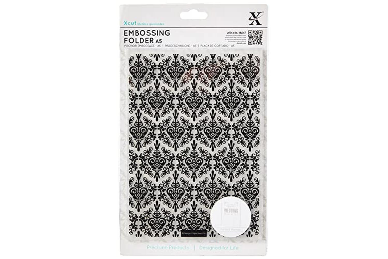 Papermania Xcu 515187 - A5 Embossing Folder - Damask Backgro-2