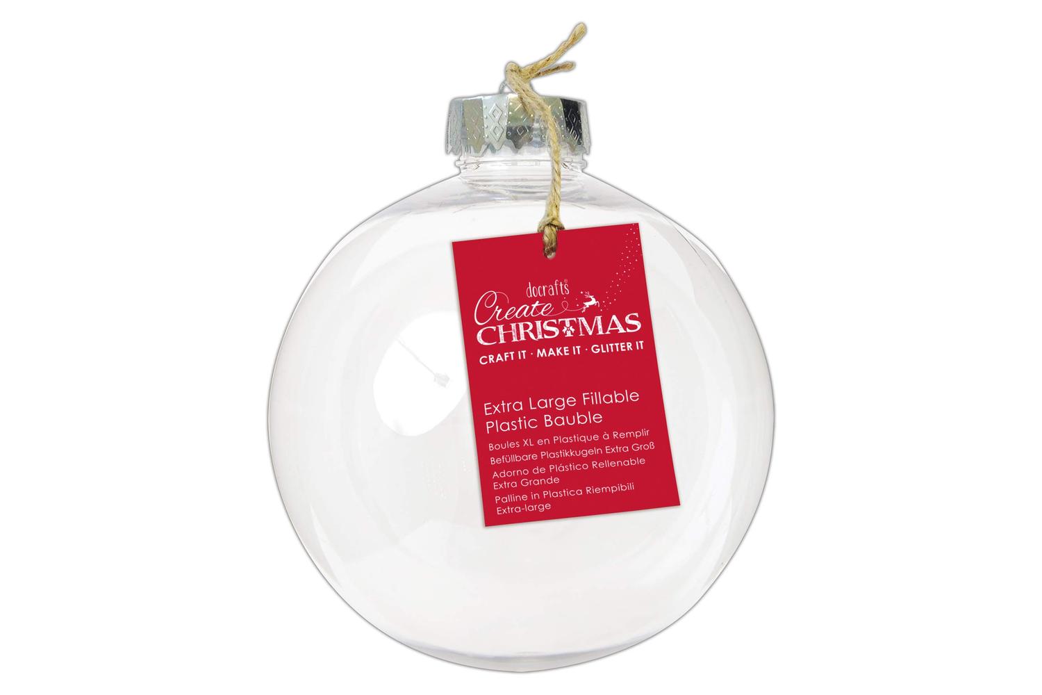 Papermania Pma 105908 - Extra Large Fillable Plastic Bauble