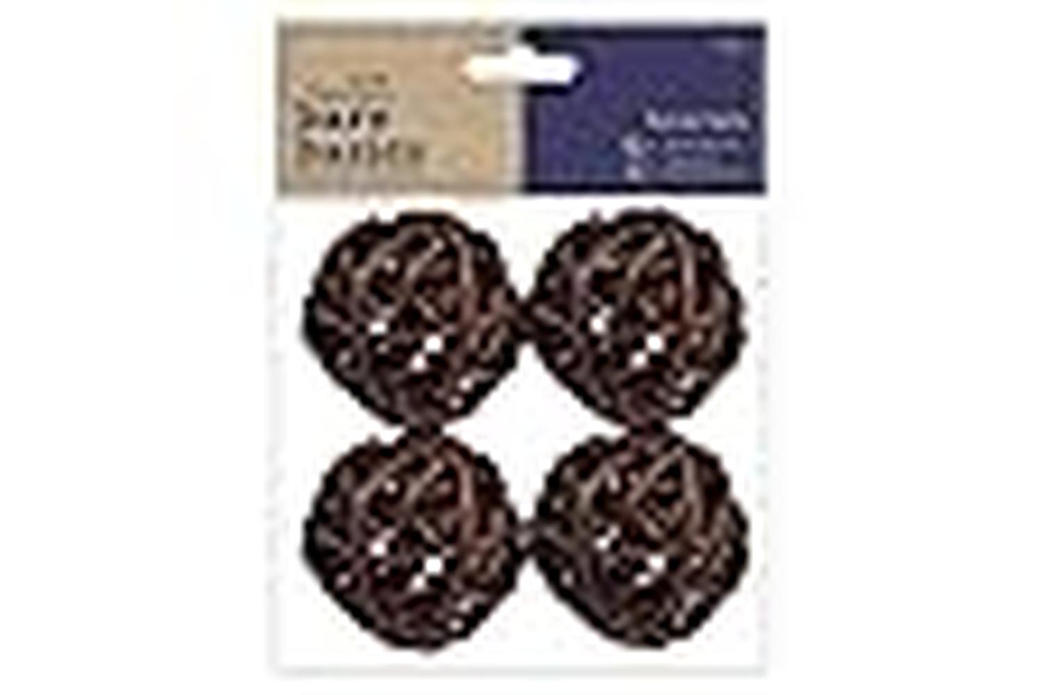 Papermania Pma 174458 - Rattan Balls (4pcs) - Large - Bare B-3