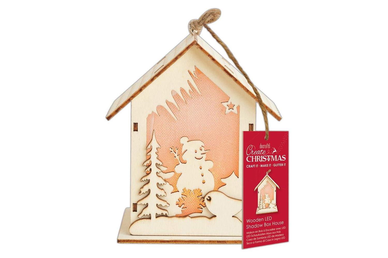 Papermania Pma 174954 - Wooden Led Shadow Box House - Create