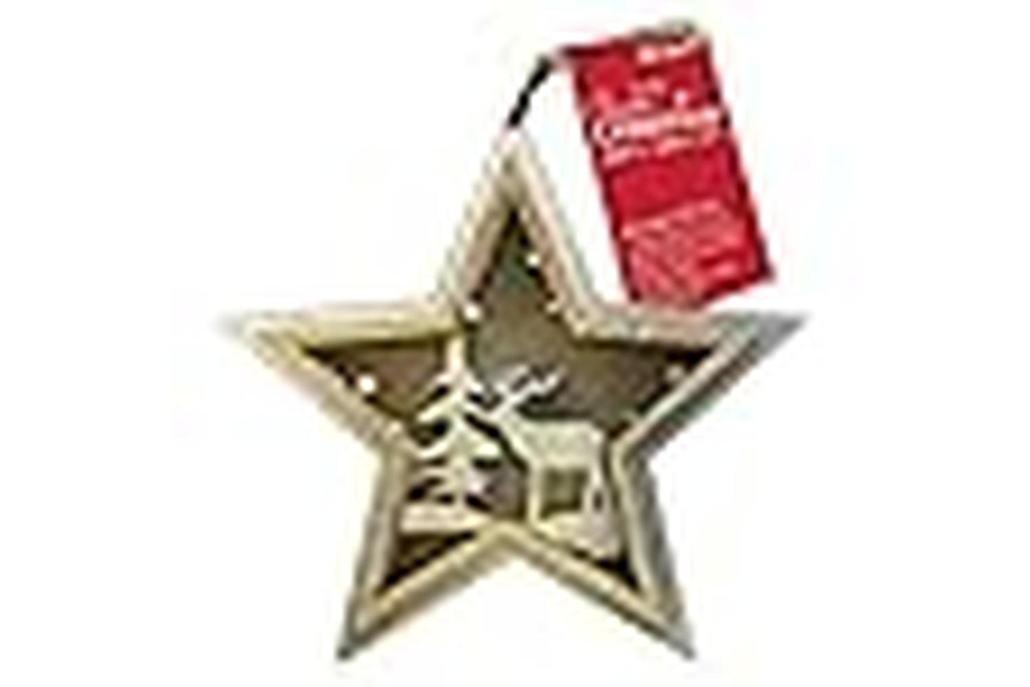 Papermania Pma 105991 - Wooden Led Star - Stag Trees-3