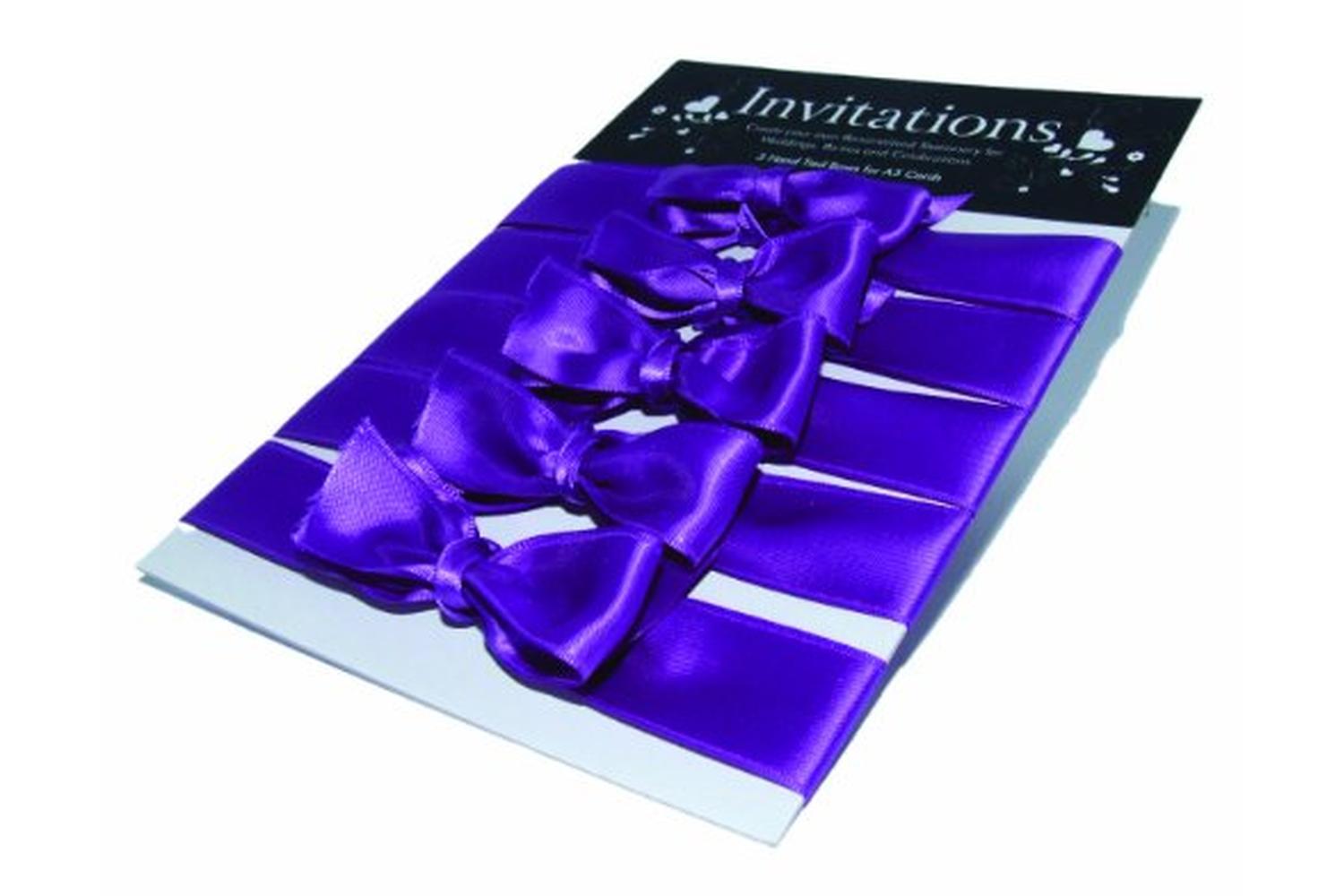 Paperstate In3306 - Inv. 5 Hand Tied Ribbons Satin Amethyst-2