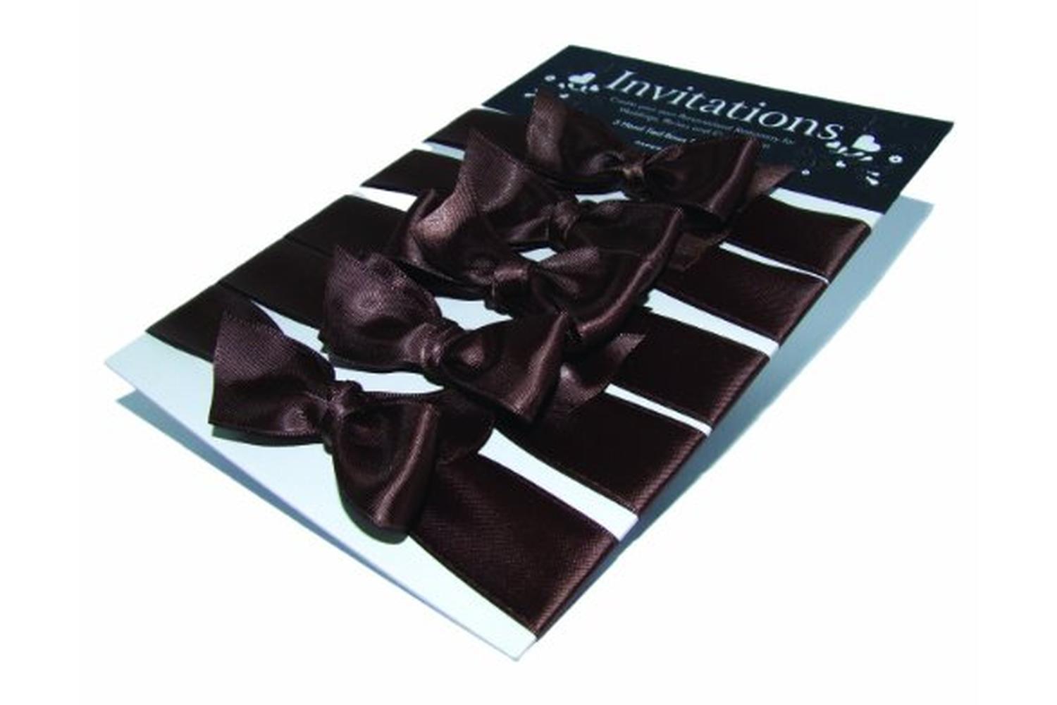 Paperstate In3304 - Inv. 5 Hand Tied Ribbons Satin Chocolate-2