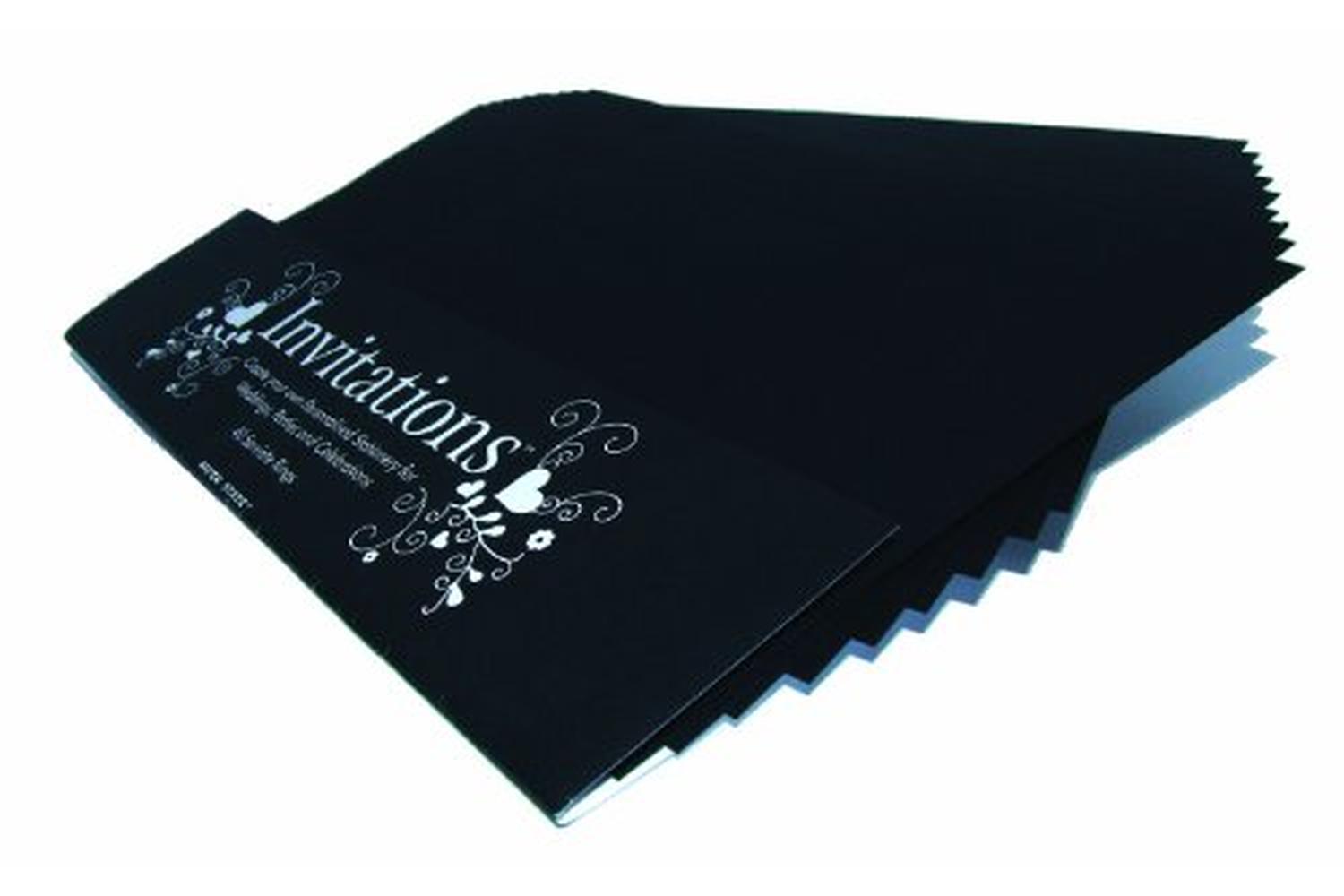 Paperstate In0707 - Invitation 40 Serviette Rings Black-2