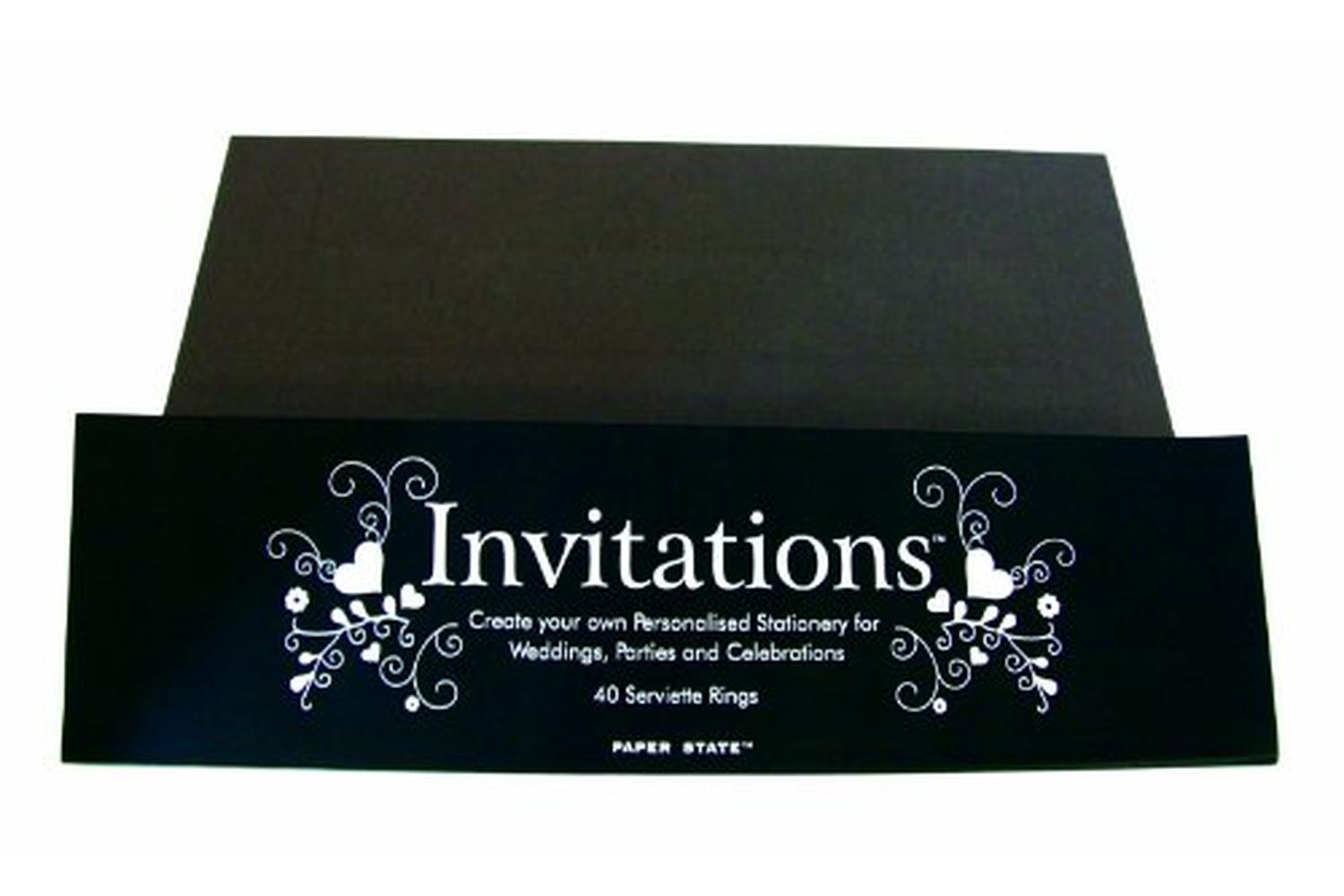 Paperstate In0706 - Invitation 40 Serviette Rings Chocolate-2