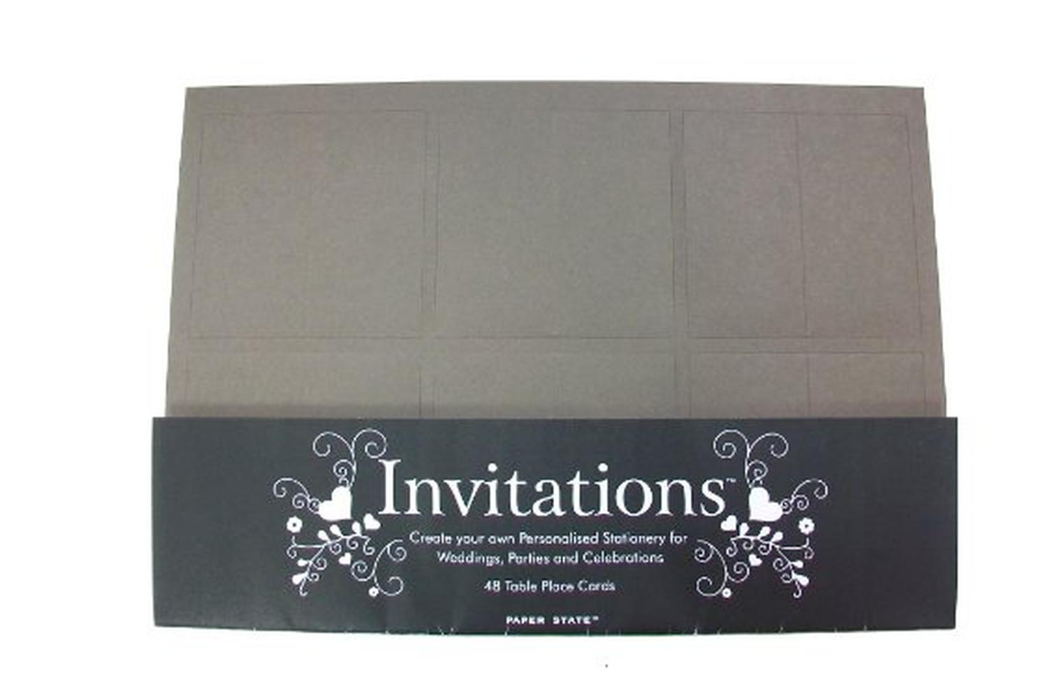 Paperstate In0806 - Invitation 48 Place Cards Chocolate-2