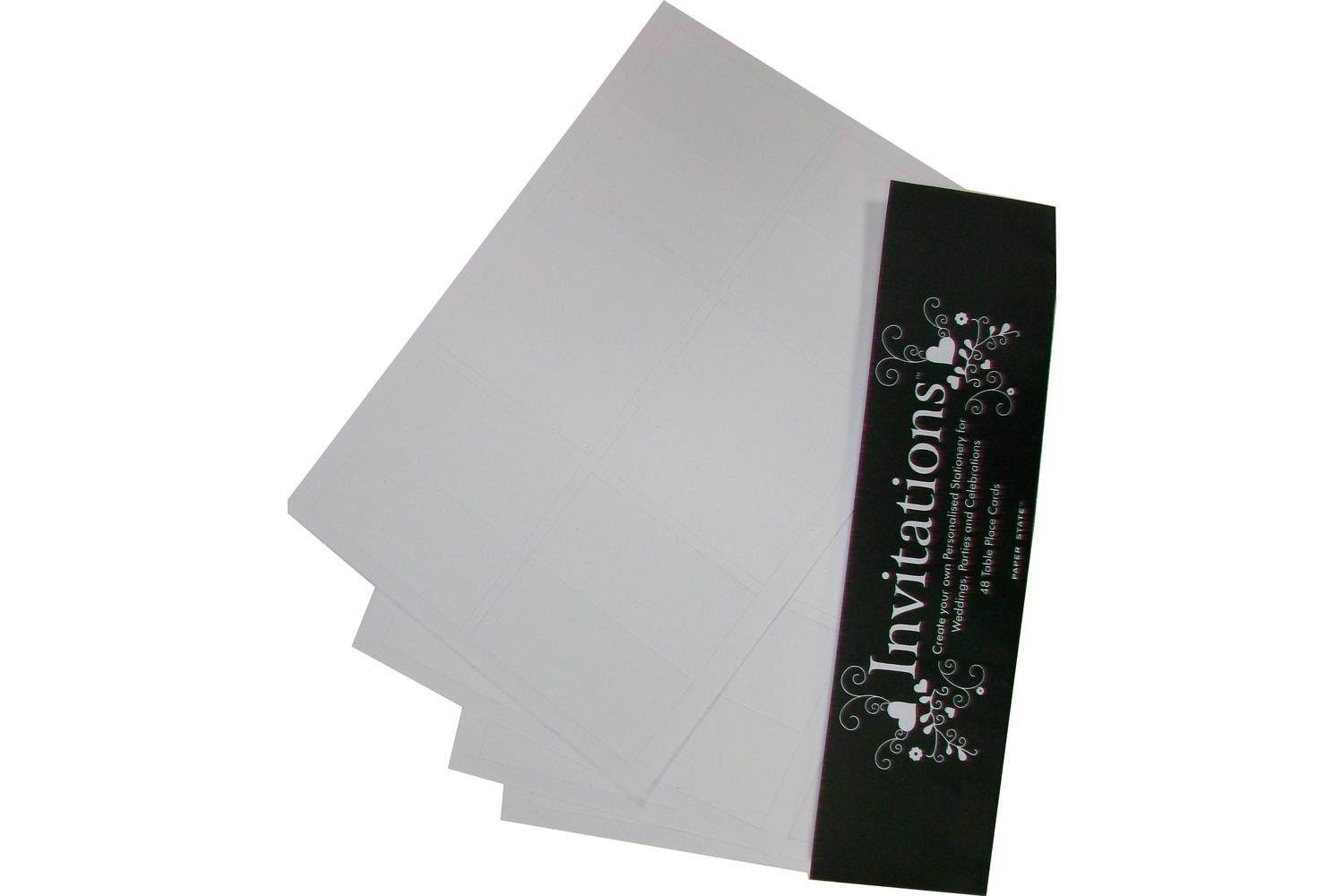 Paperstate In0801 - Invitation 48 Place Cards Snow White
