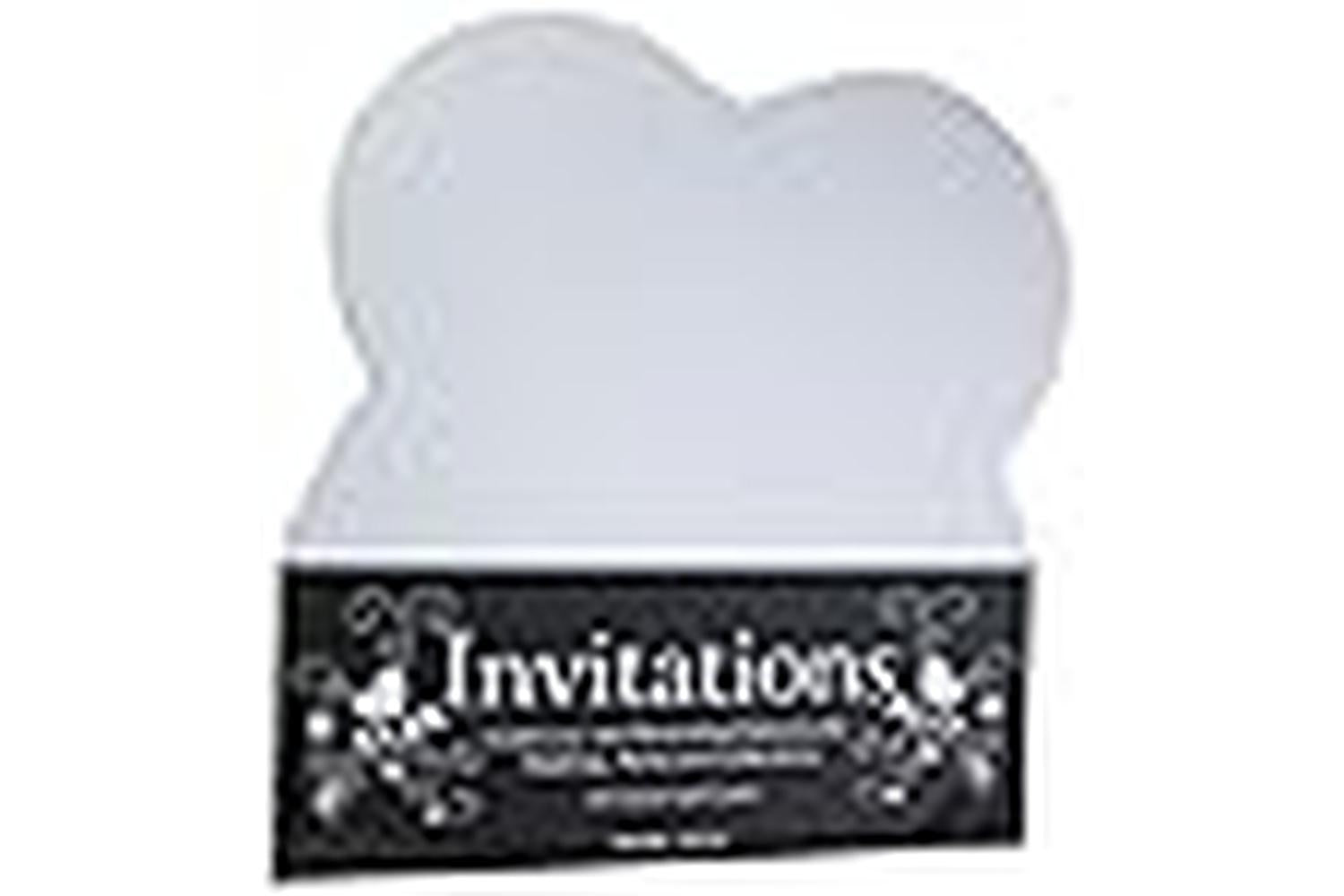 Paperstate In0601 - Invitation Cloverleaf Crd Snow White 10$-3