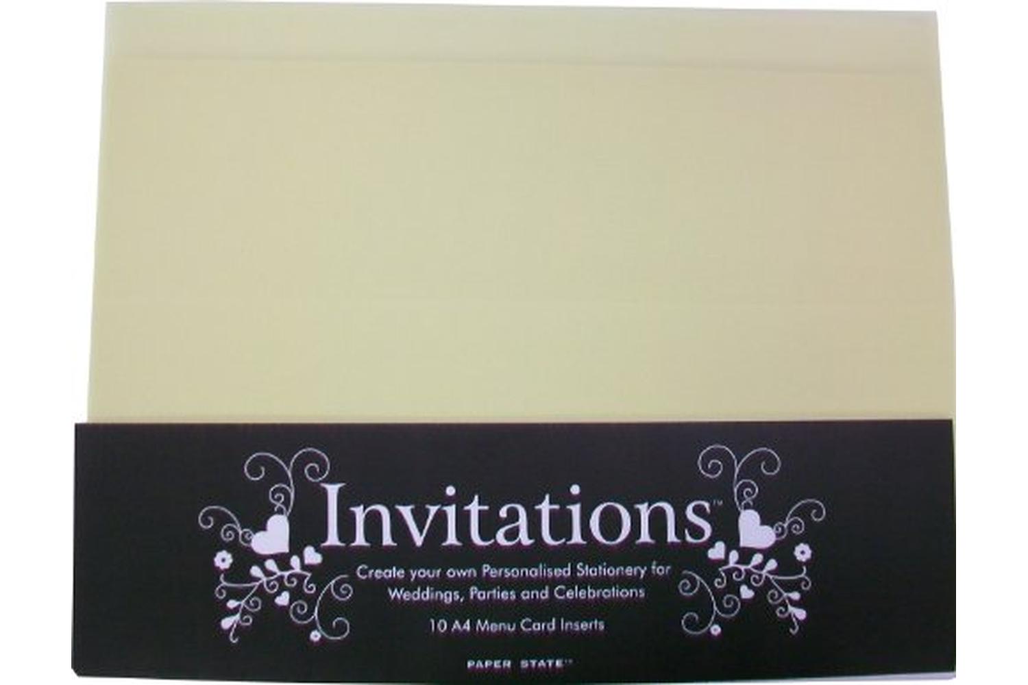 Paperstate In1208 - Invitation Menu Insert Trans Cream 10$-2