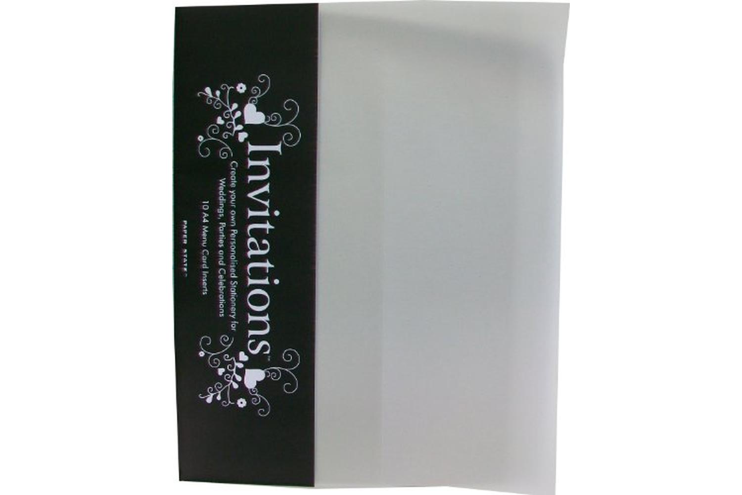 Paperstate In1207 - Invitation Menu Insert Trans White 10$-2