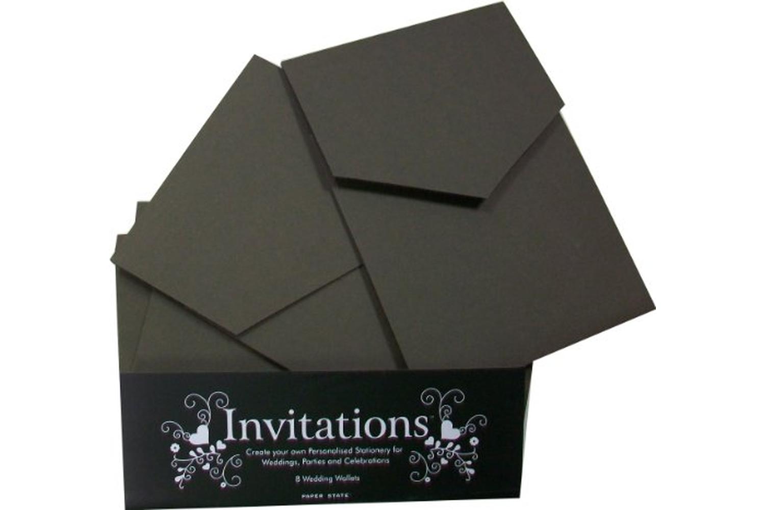 Paperstate In2106 - Invitations 8 Wallets Chocolate-2