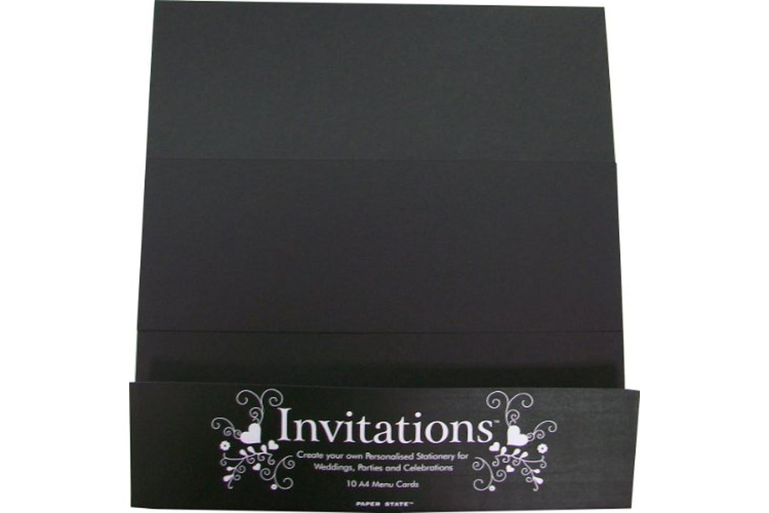 Paperstate In0407 - Invitations Menu Card Black 10$-2