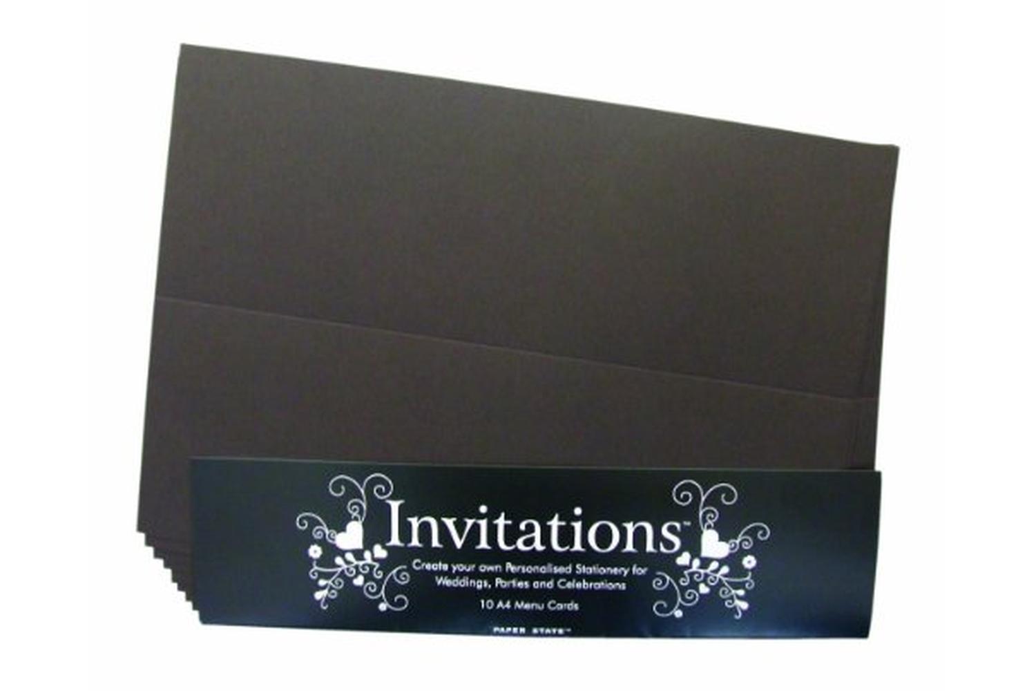 Paperstate In0406 - Invitations Menu Card Chocolate 10$-2