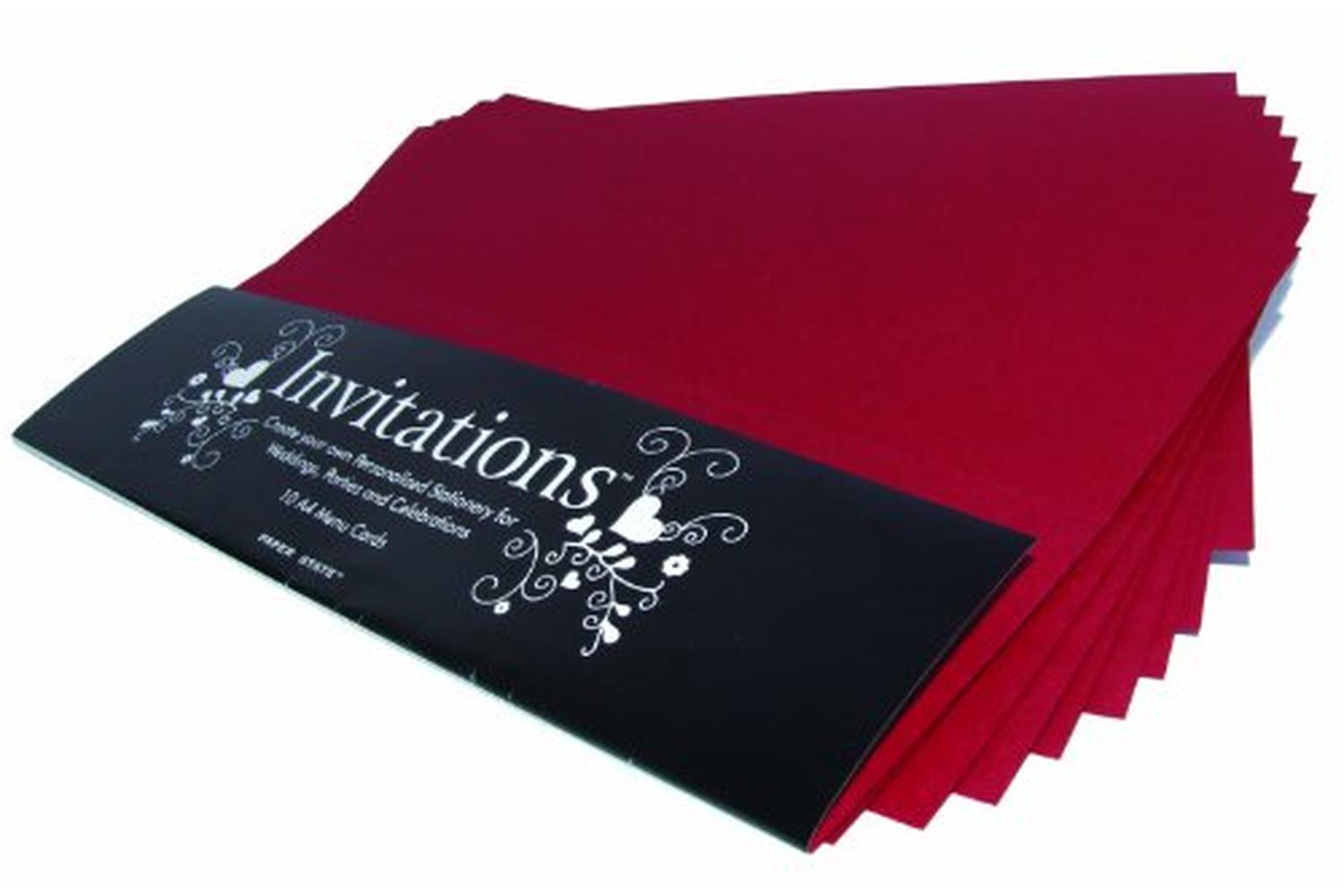 Paperstate In0405 - Invitations Menu Card Ruby 10$-2