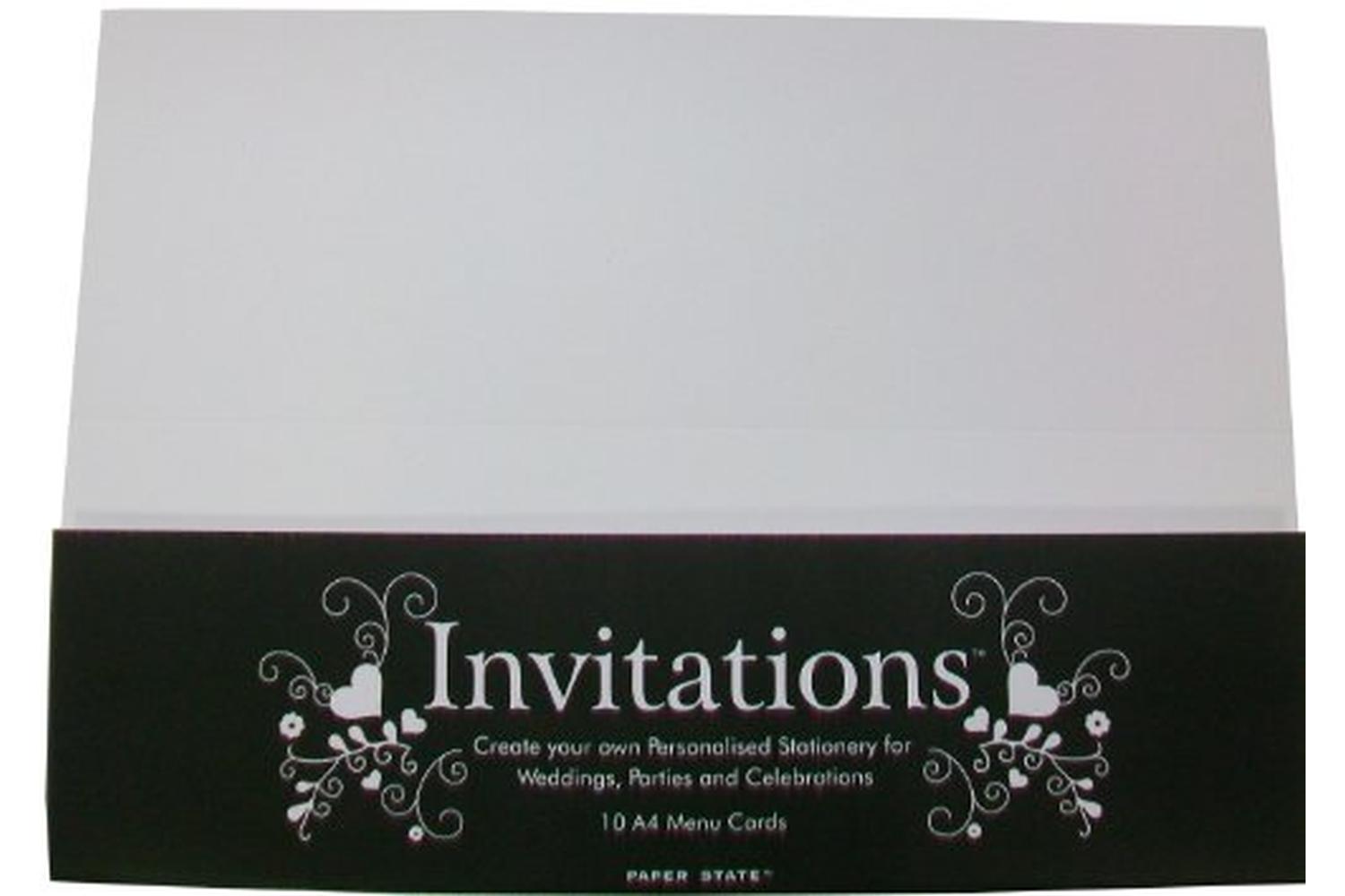 Paperstate In0401 - Invitations Menu Card Snow White 10$-2
