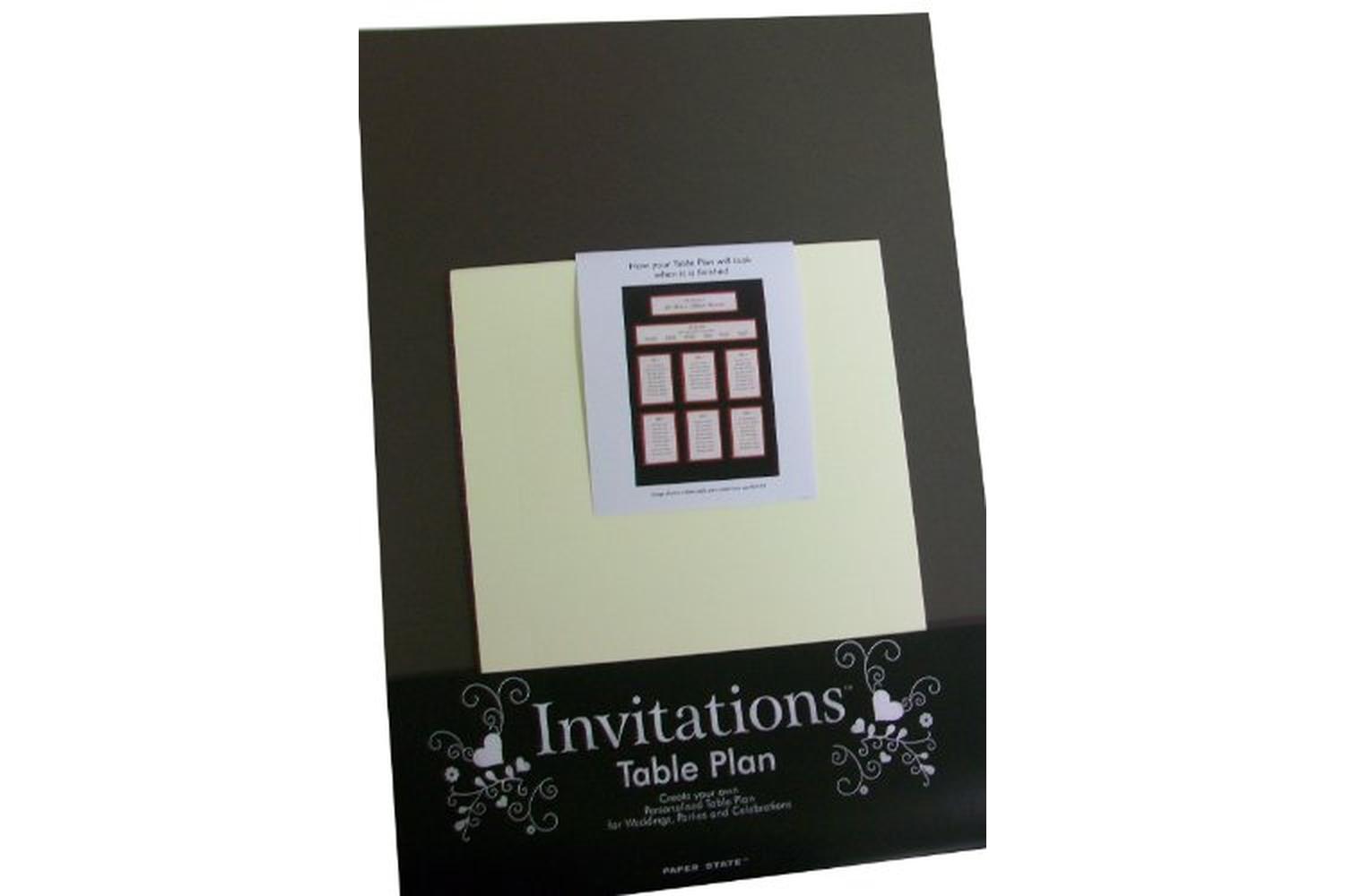 Paperstate In3106 - Invitations Table Plan Set Chocolate-2