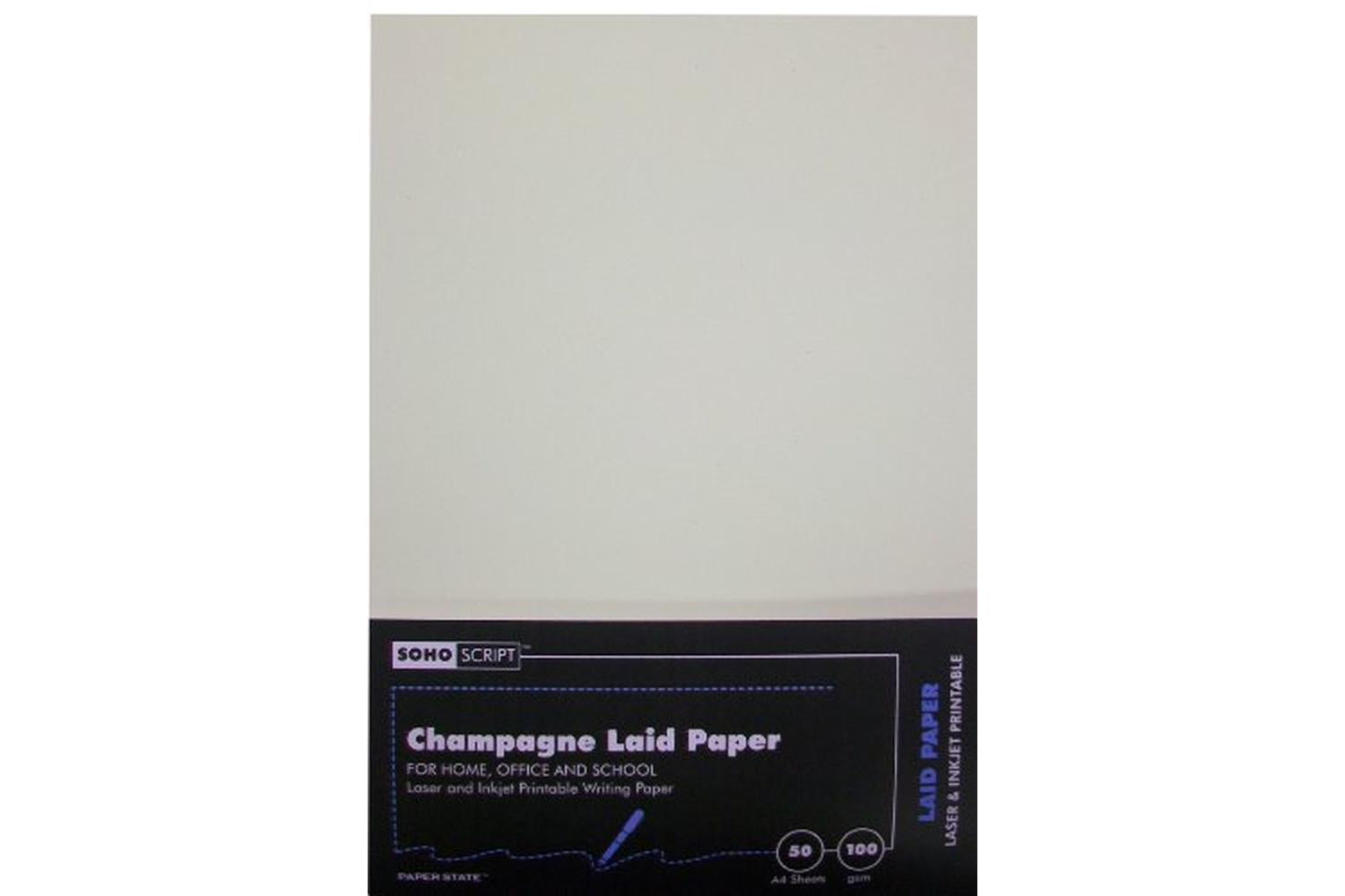 Paperstate Wp1278 - Laid Paper A4 100gsm 50 Sheets Champagne-2