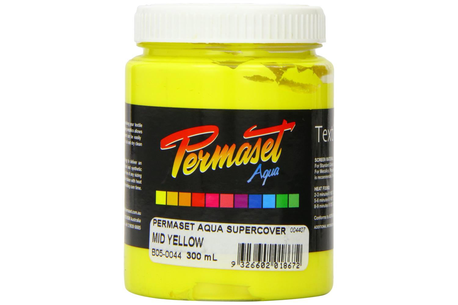 Permaset Sr004407 - Aqua Supercover 300ml Mid Yellow