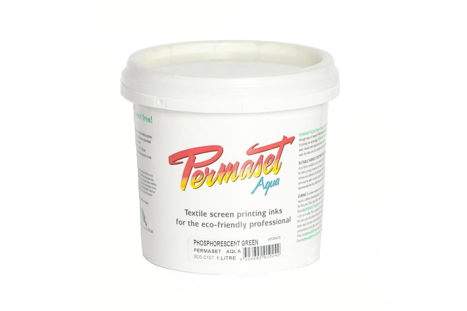 Permaset Sr002005 - Permaset Aqua 1 Ltr Phosphorescnt Green