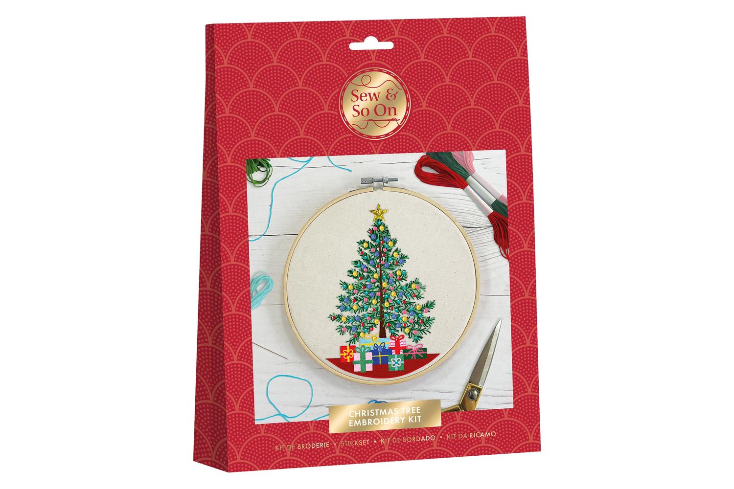Sew & So On Sew 106010 - Embroidery Kit  Christmas Tree