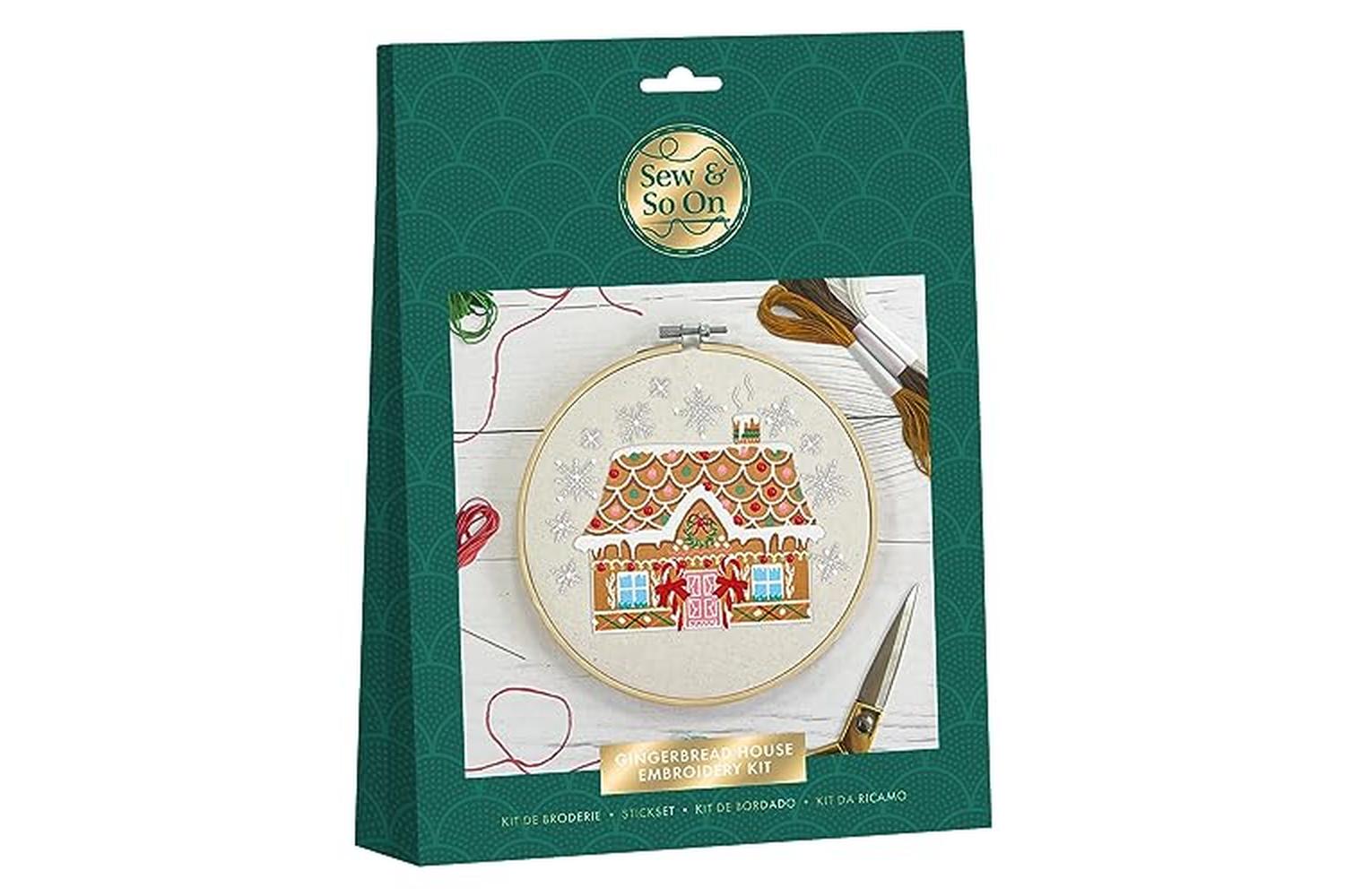 Sew & So On Sew 106012 - Embroidery Kit  Gingerbread House-2