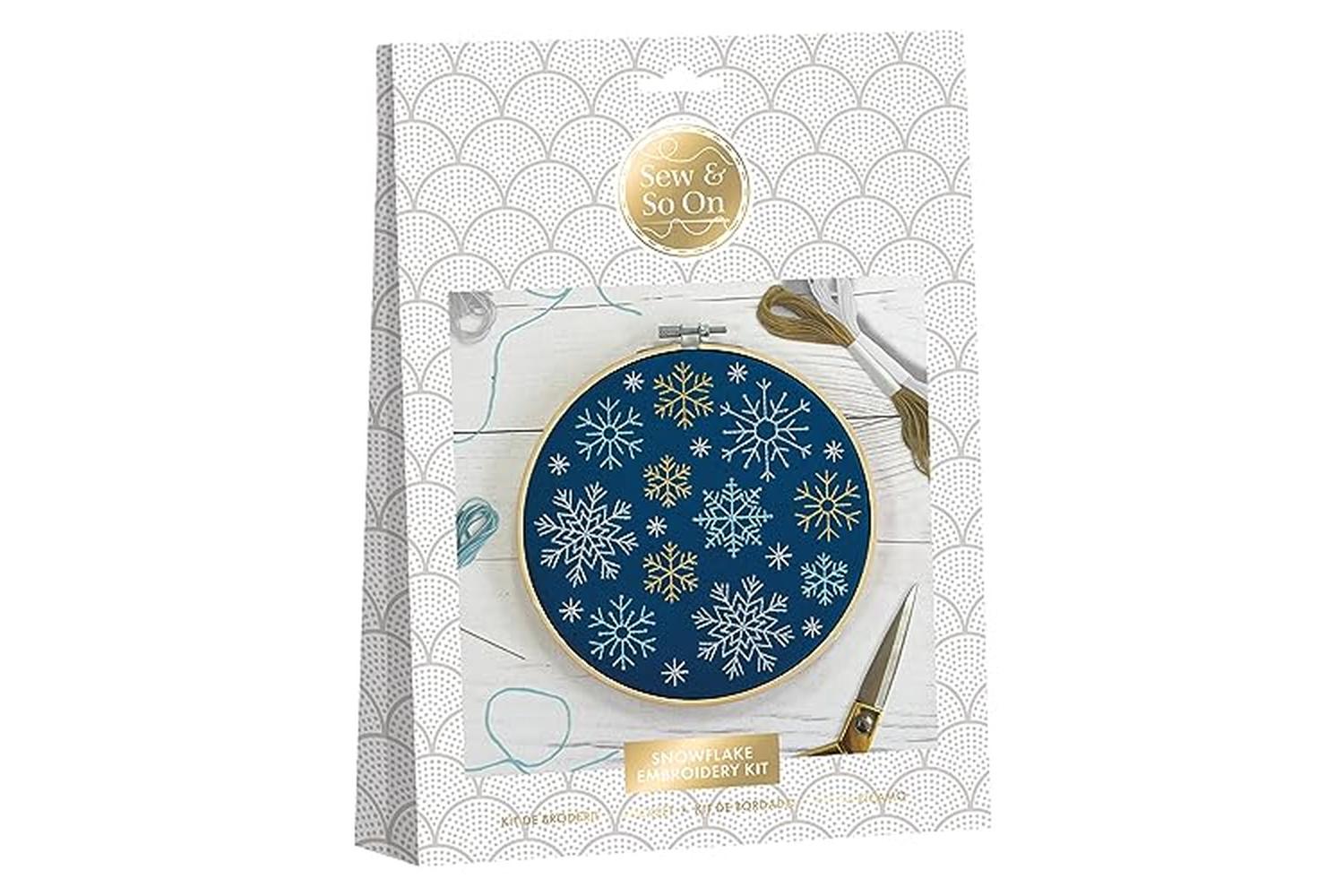 Sew & So On Sew 106016 - Embroidery Kit - Snowflakes-2