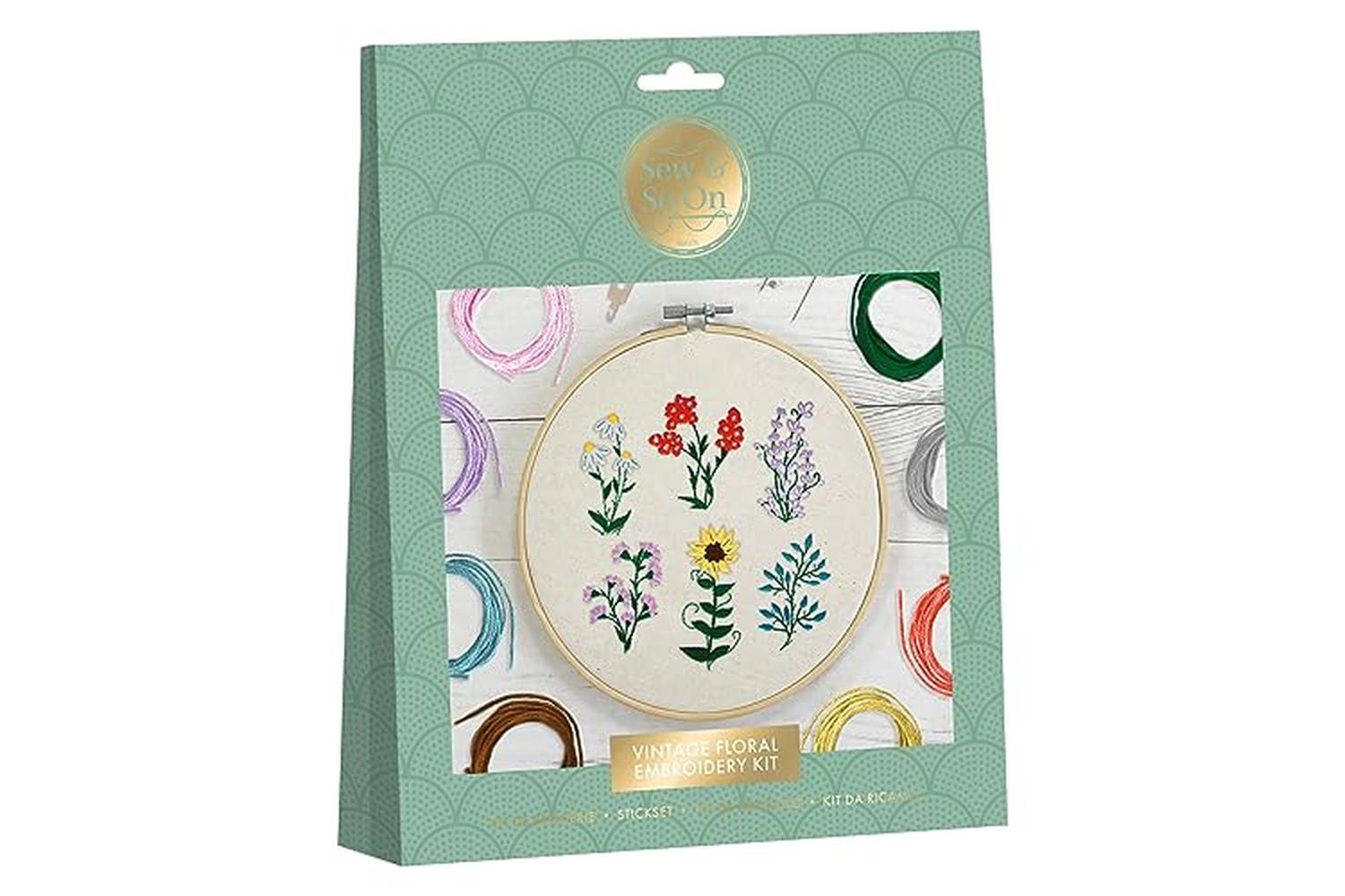 Sew & So On Sew 106004 - Embroidery Kit - Vintage Floral-2
