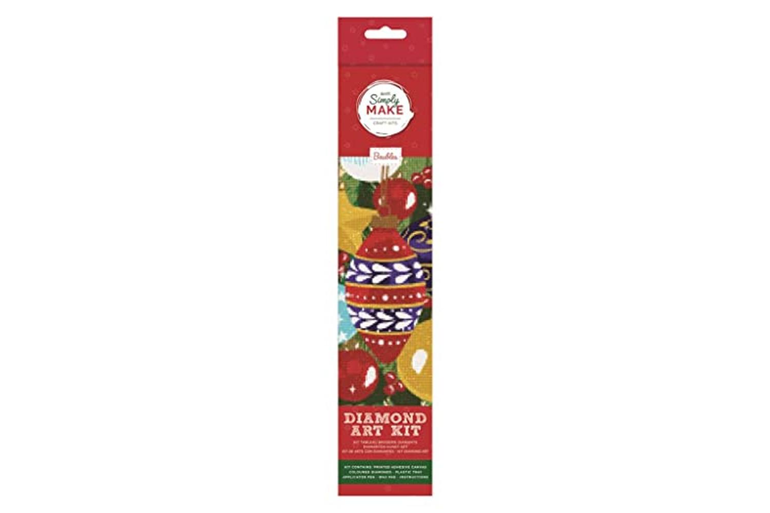 Simply Make Dsm 105141 - Christmas Diamond Art Kit - Baubles-2