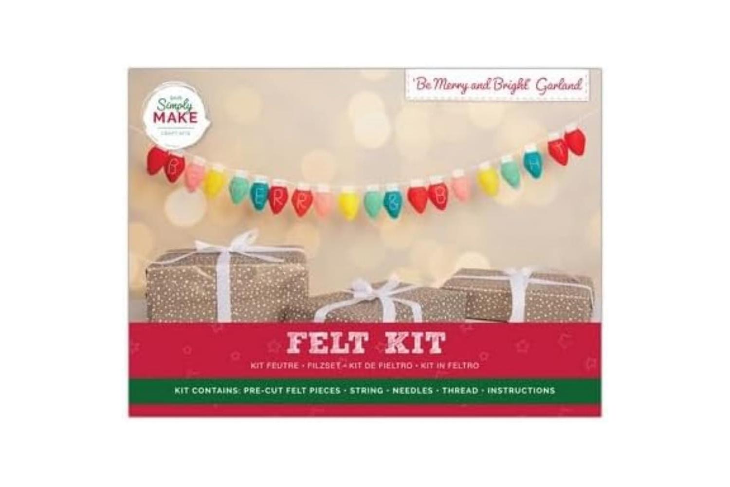 Simply Make Dsm 106141 - Felt Garland - Be Merry & Bright