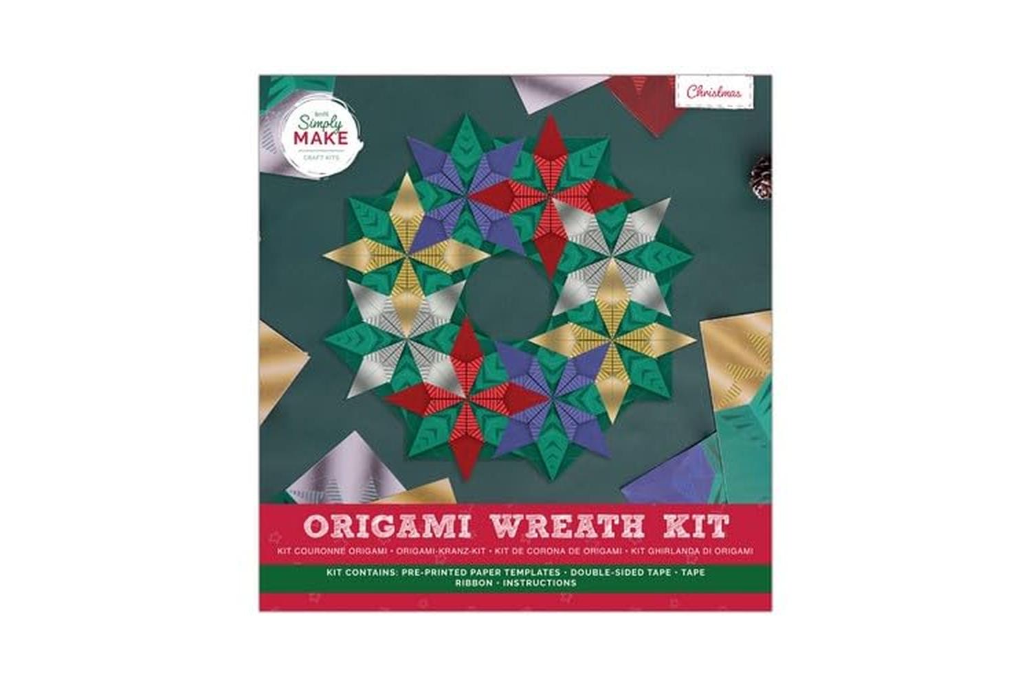 Simply Make Dsm 105326 - Origami Wreath Kit - Christmas
