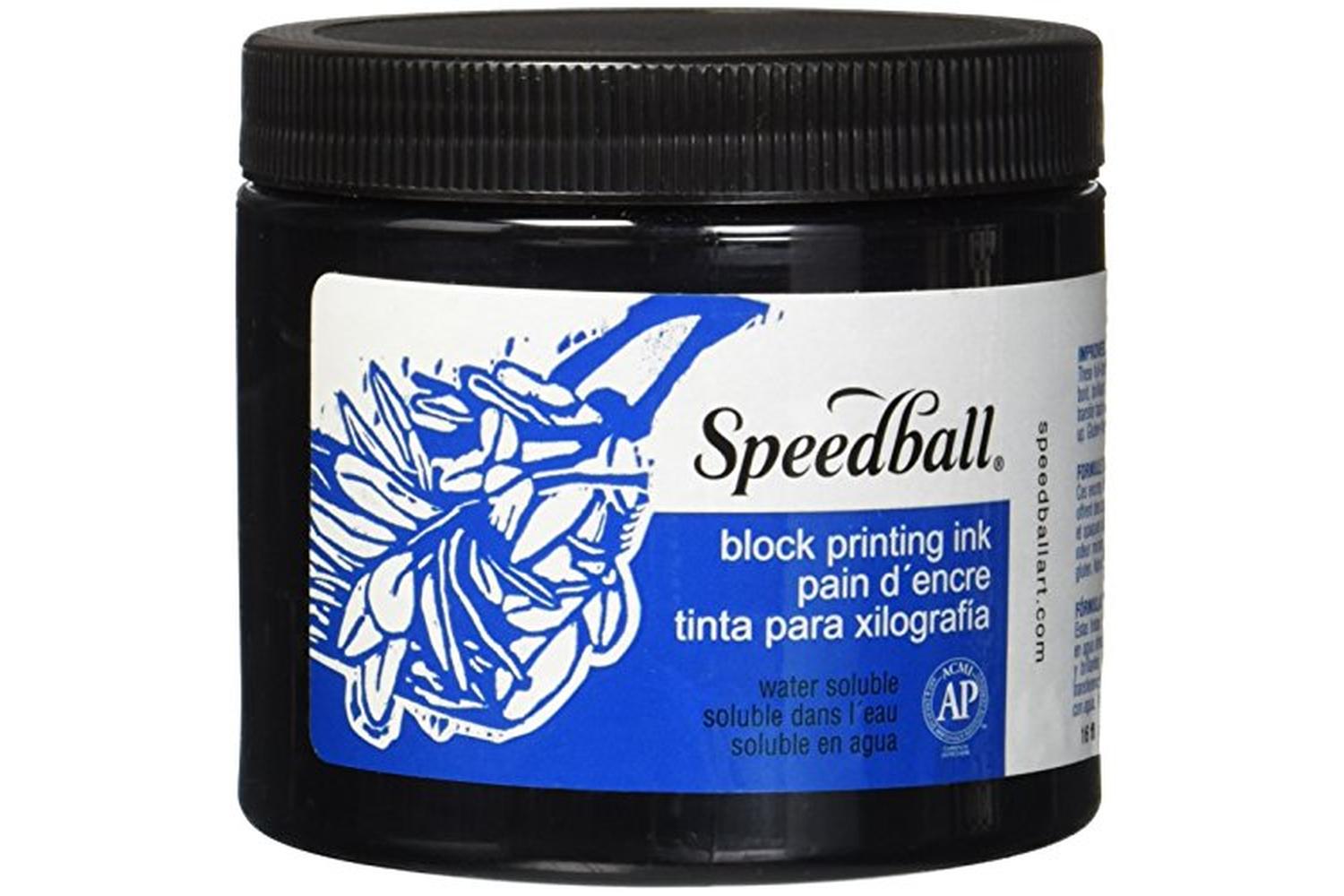 Speedball Sb003700 - 16 Oz. Water-soluble Block Ink Black-2
