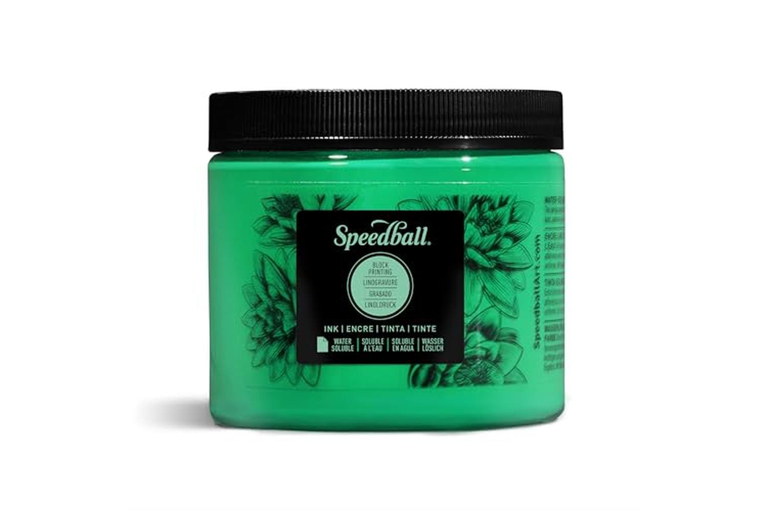 Speedball Sb003704 - 16 Oz. Water-soluble Block Ink Green-2