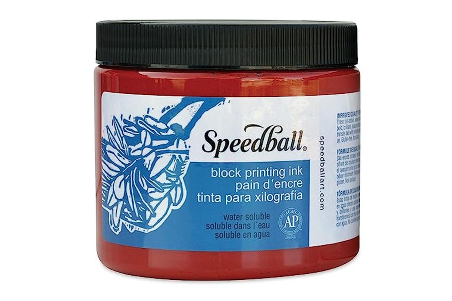 Speedball Sb003701 - 16 Oz. Water-soluble Block Ink Red-2