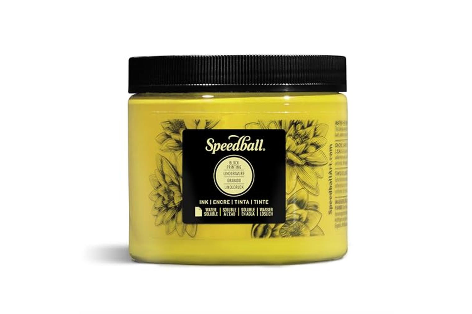 Speedball Sb003705 - 16 Oz. Water-soluble Block Ink Yellow-2