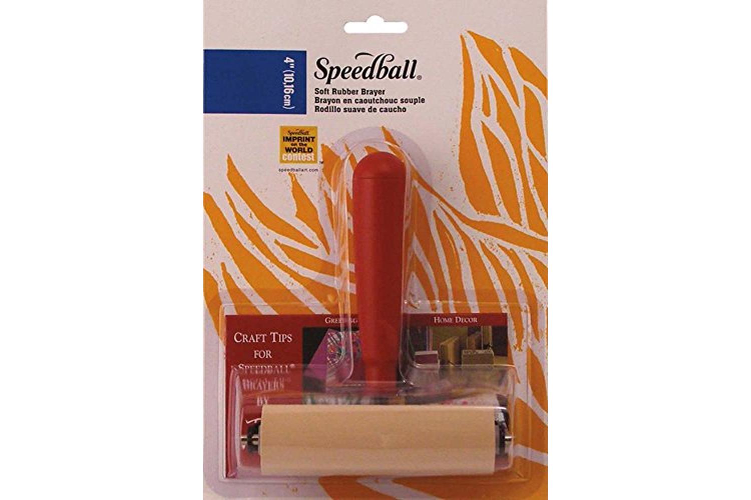 Speedball Sb041226 - 4" Soft Rubber Brayer Heavy Duty Steel-2