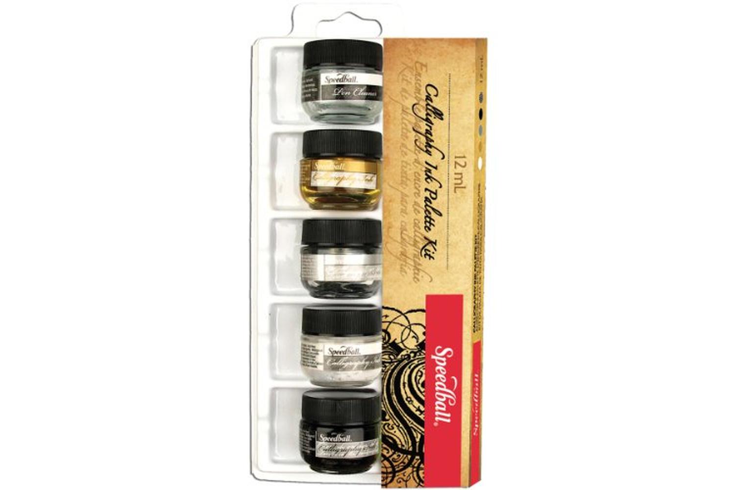 Speedball Sb003133 - 5 Colour Pigmented Acrylic Ink Set-2