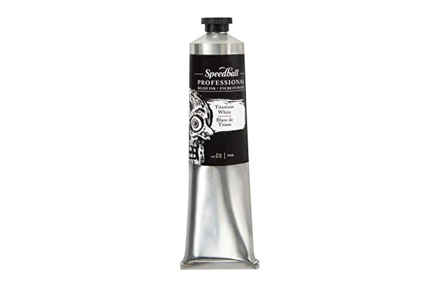 Speedball Sb003643 - 5oz Professional Relief Ink Titanium Wh-2