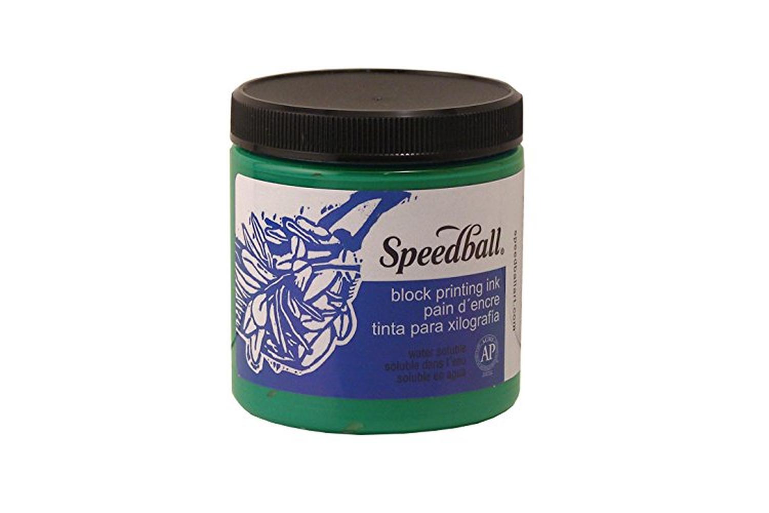 Speedball Sb003804 - 8 Oz. Water-soluble Block Ink Green-2