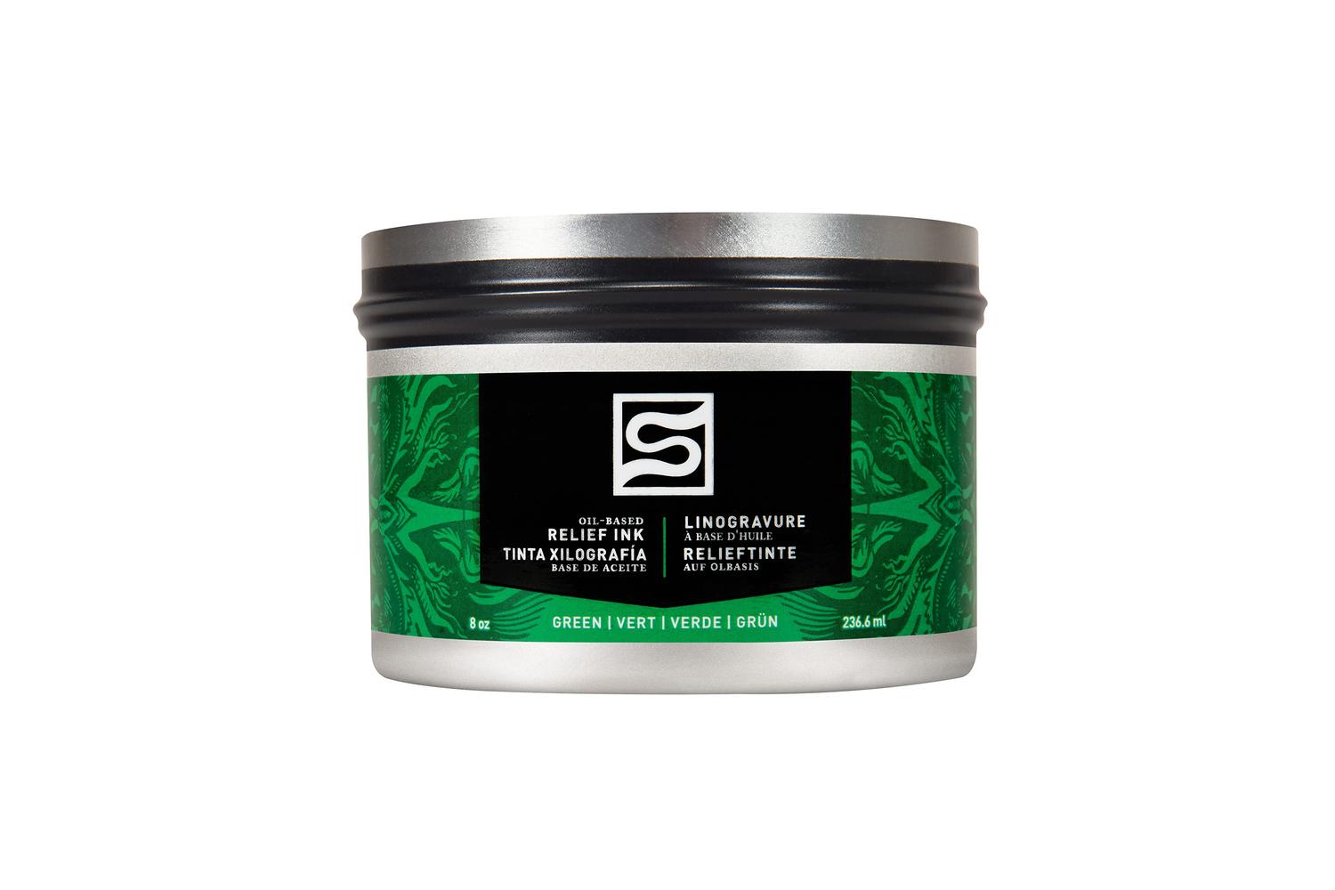 Speedball Sb003914 - 8oz Oil Relief Ink - Green