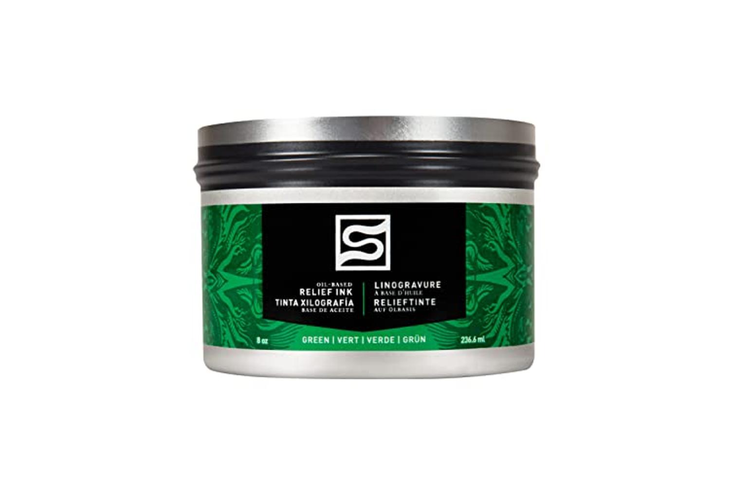 Speedball Sb003914 - 8oz Oil Relief Ink - Green-2