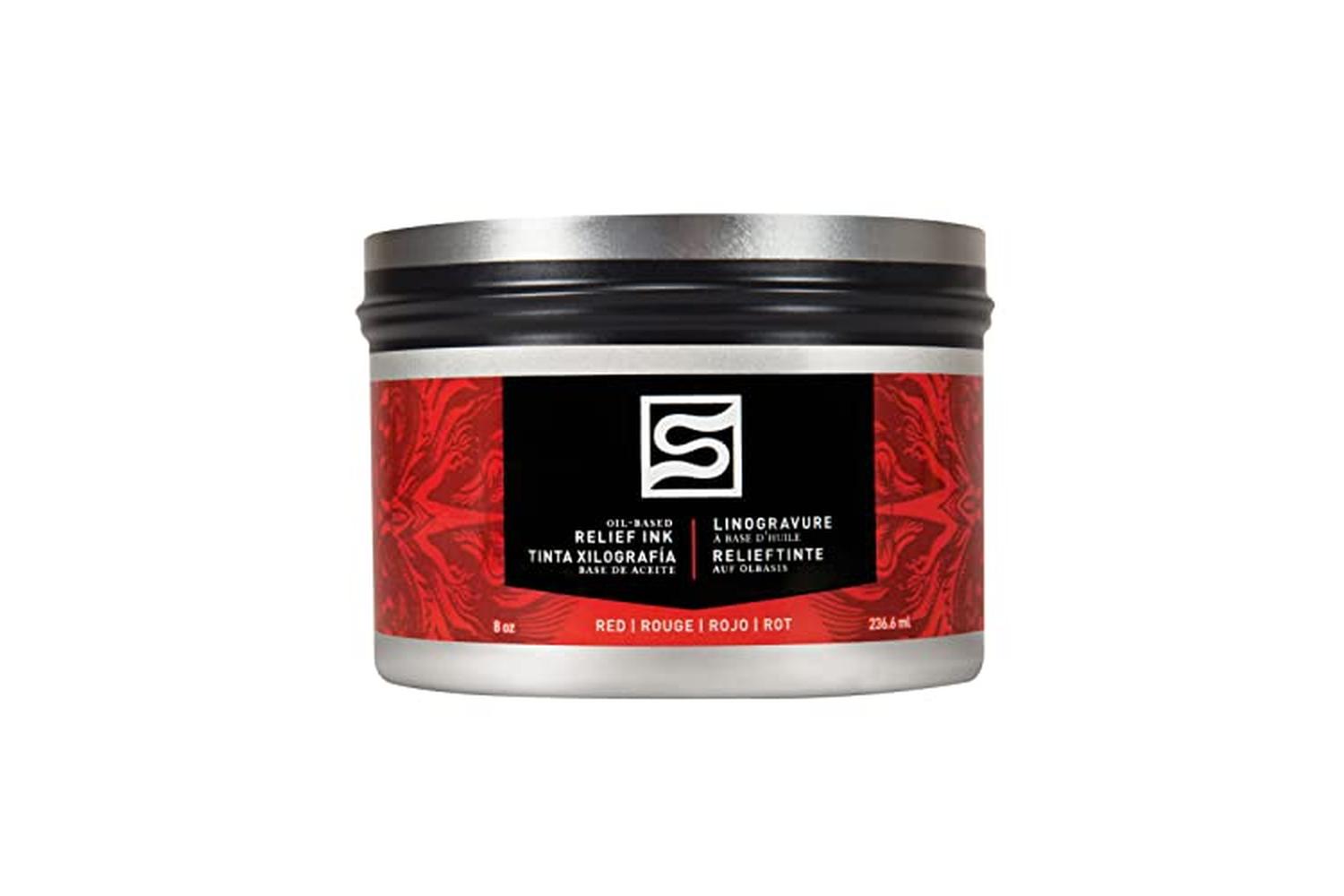 Speedball Sb003911 - 8oz Oil Relief Ink - Red-2