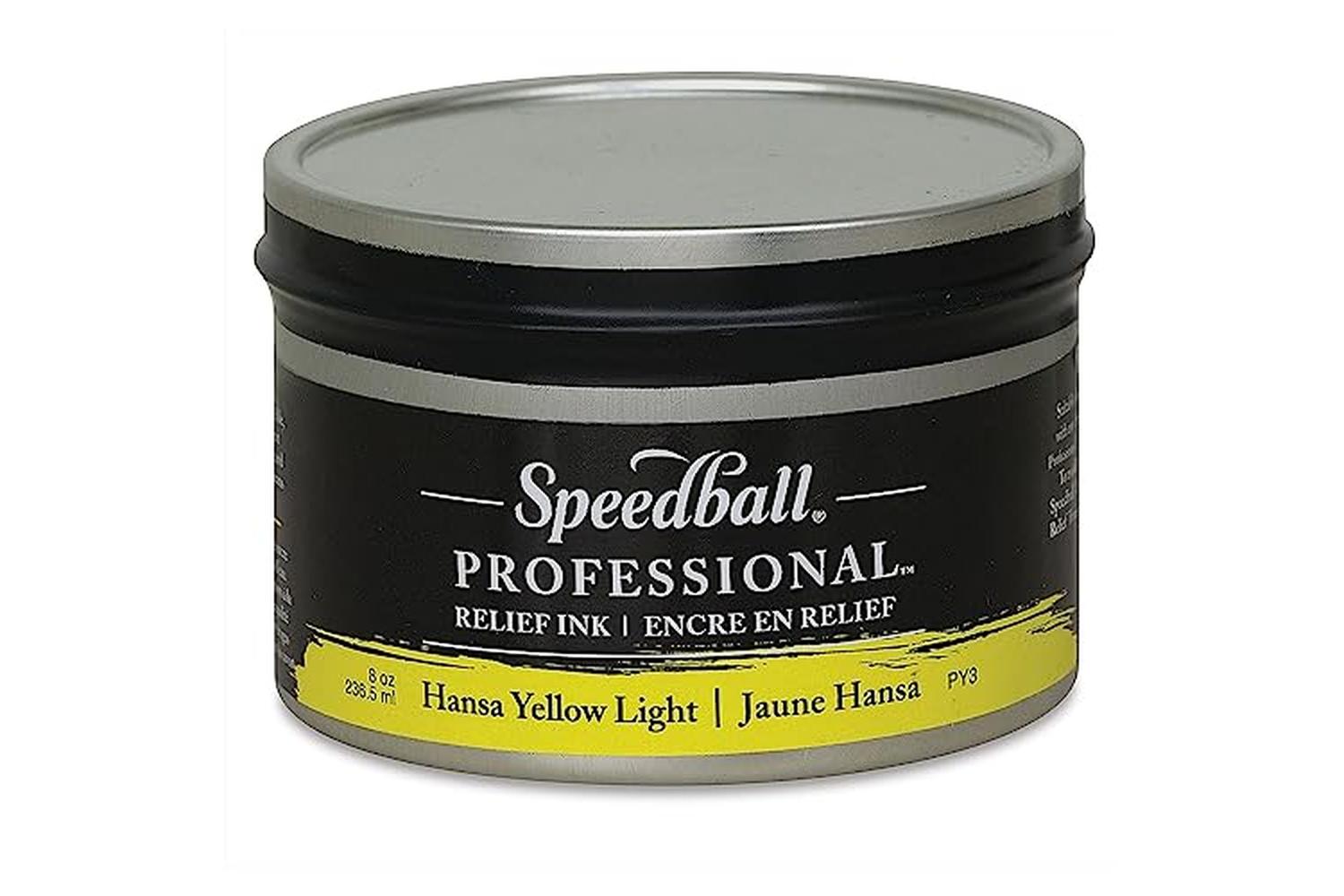 Speedball Sb003945 - 8oz Professional Relief Ink Hansa Yello-2